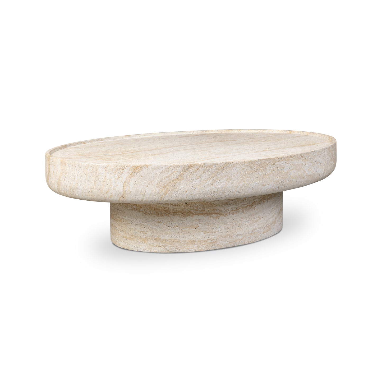 Odette 52" Coffee Table | Travertine