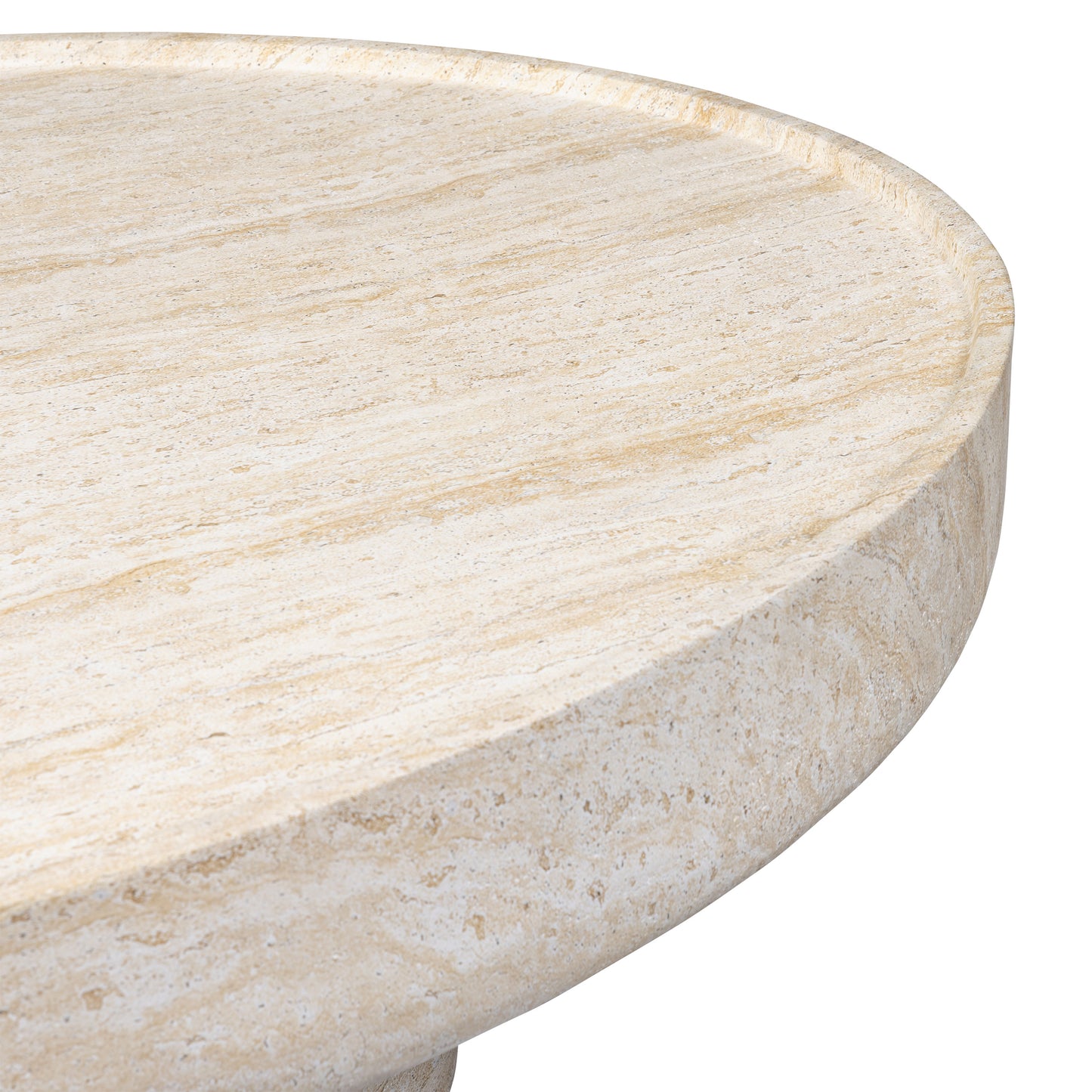 Odette 52" Coffee Table | Travertine