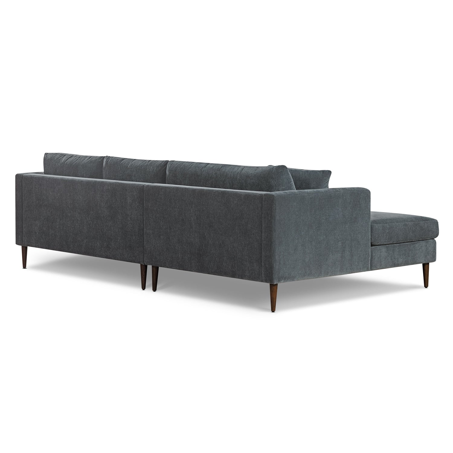 Lucerne Left-Facing Sectional with Extra-Wide Chaise | Boreal Blue 