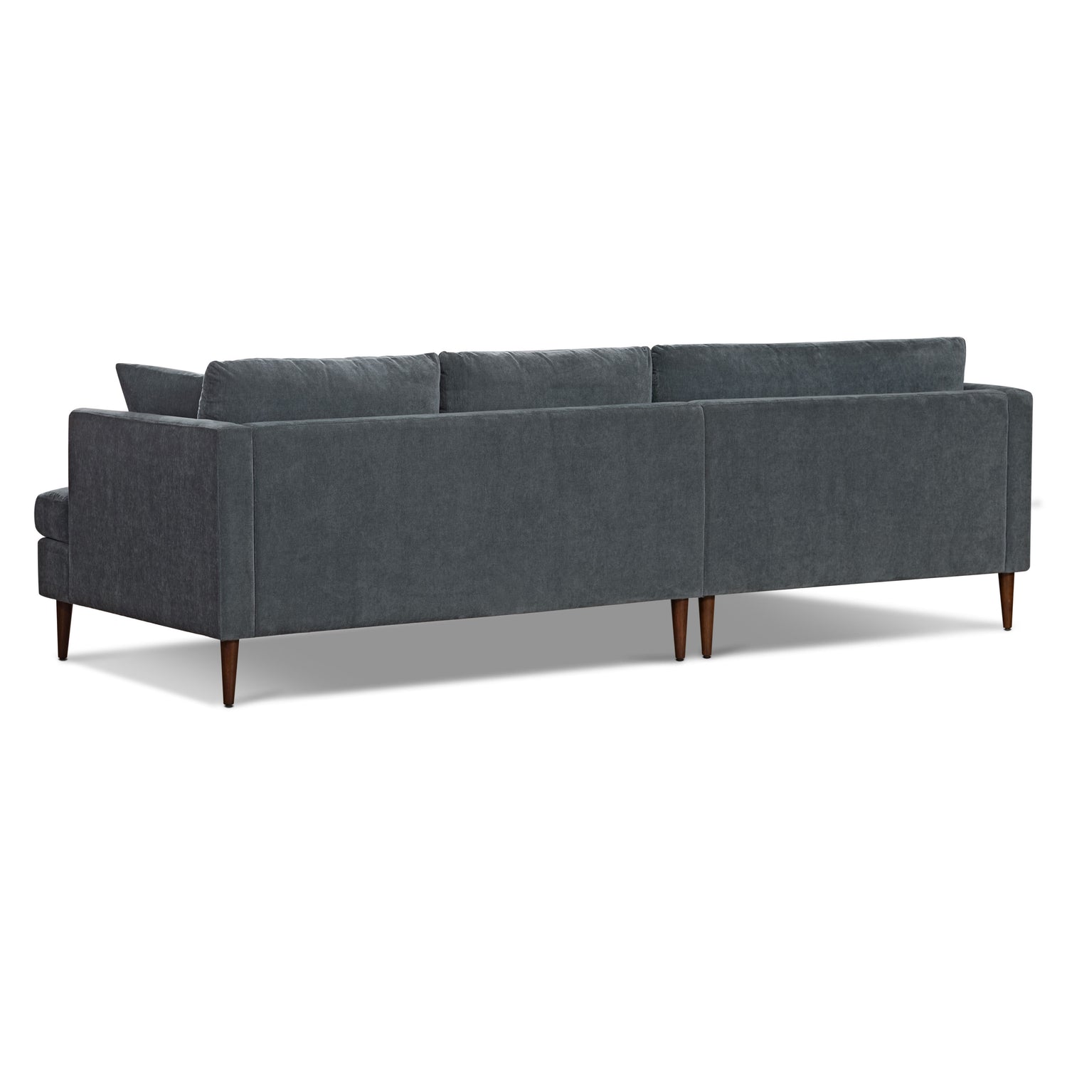 Lucerne Left-Facing Sectional with Extra-Wide Chaise | Boreal Blue 