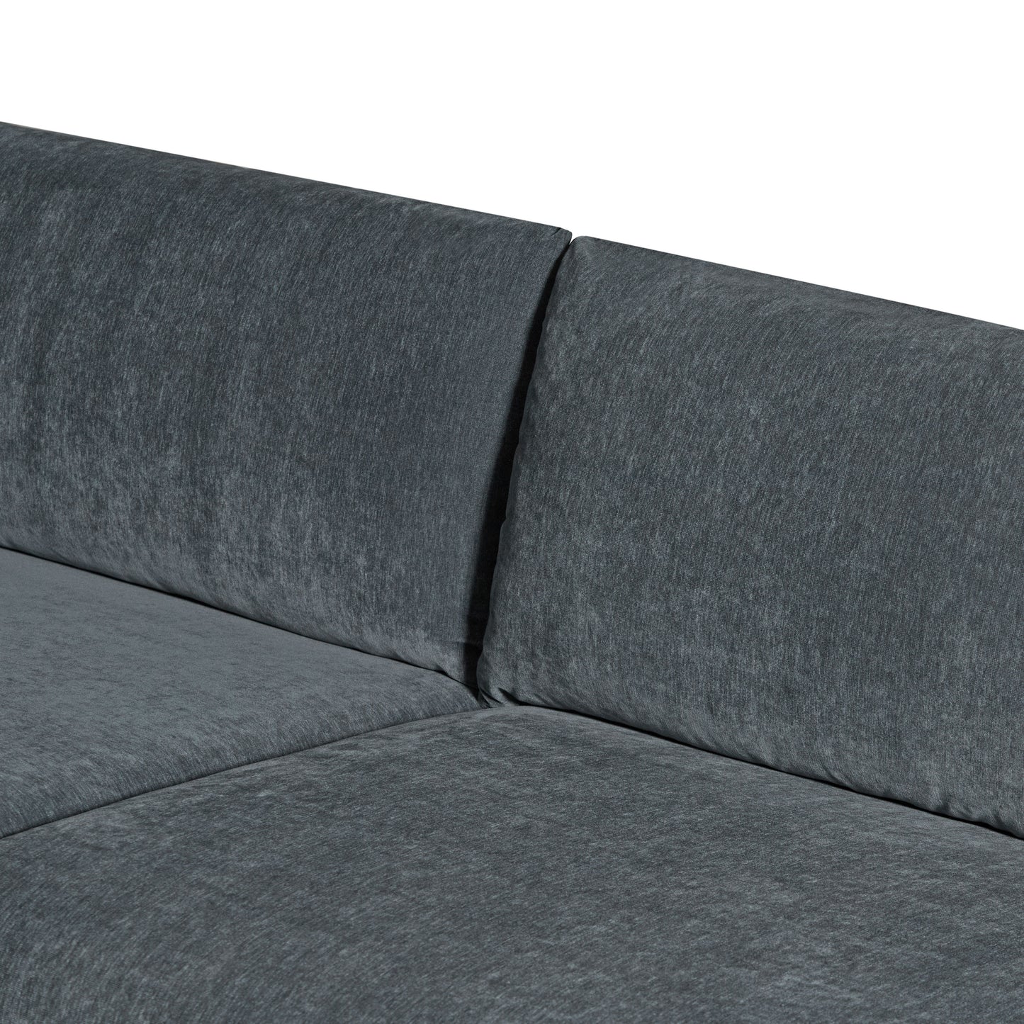 Lucerne Left-Facing Sectional with Extra-Wide Chaise | Boreal Blue