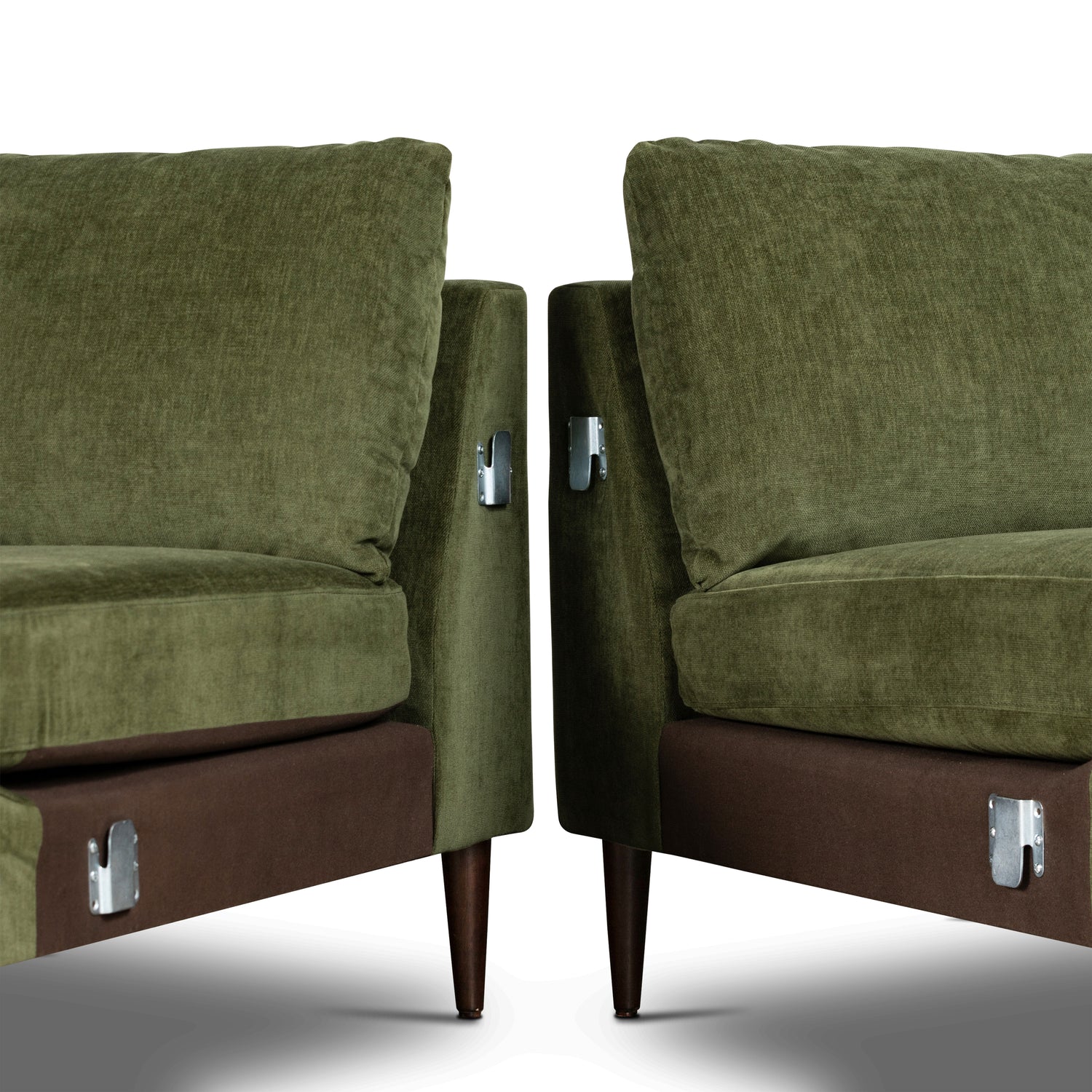 Lucerne Left-Facing Sectional with Extra-Wide Chaise | Distressed Green 