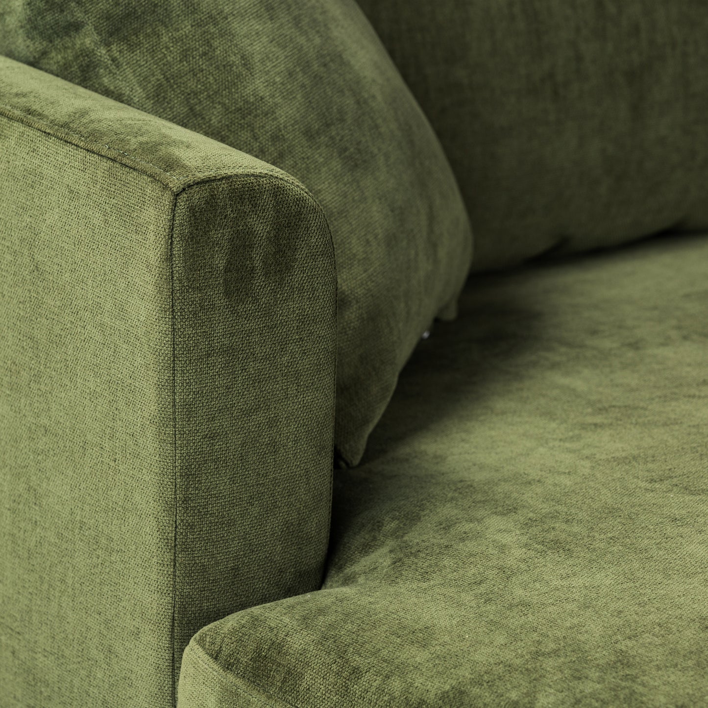 Lucerne Left-Facing Sectional with Extra-Wide Chaise | Distressed Green