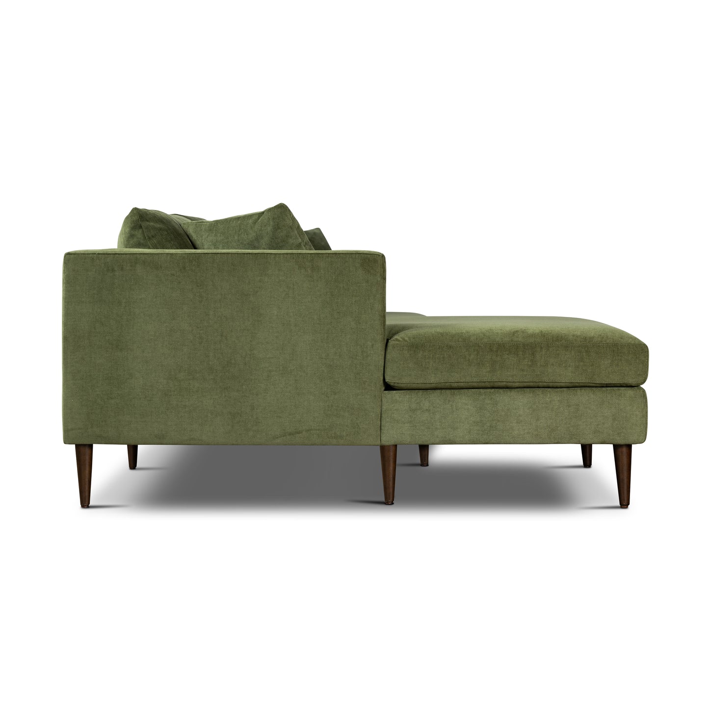 Lucerne Left-Facing Sectional with Extra-Wide Chaise | Distressed Green