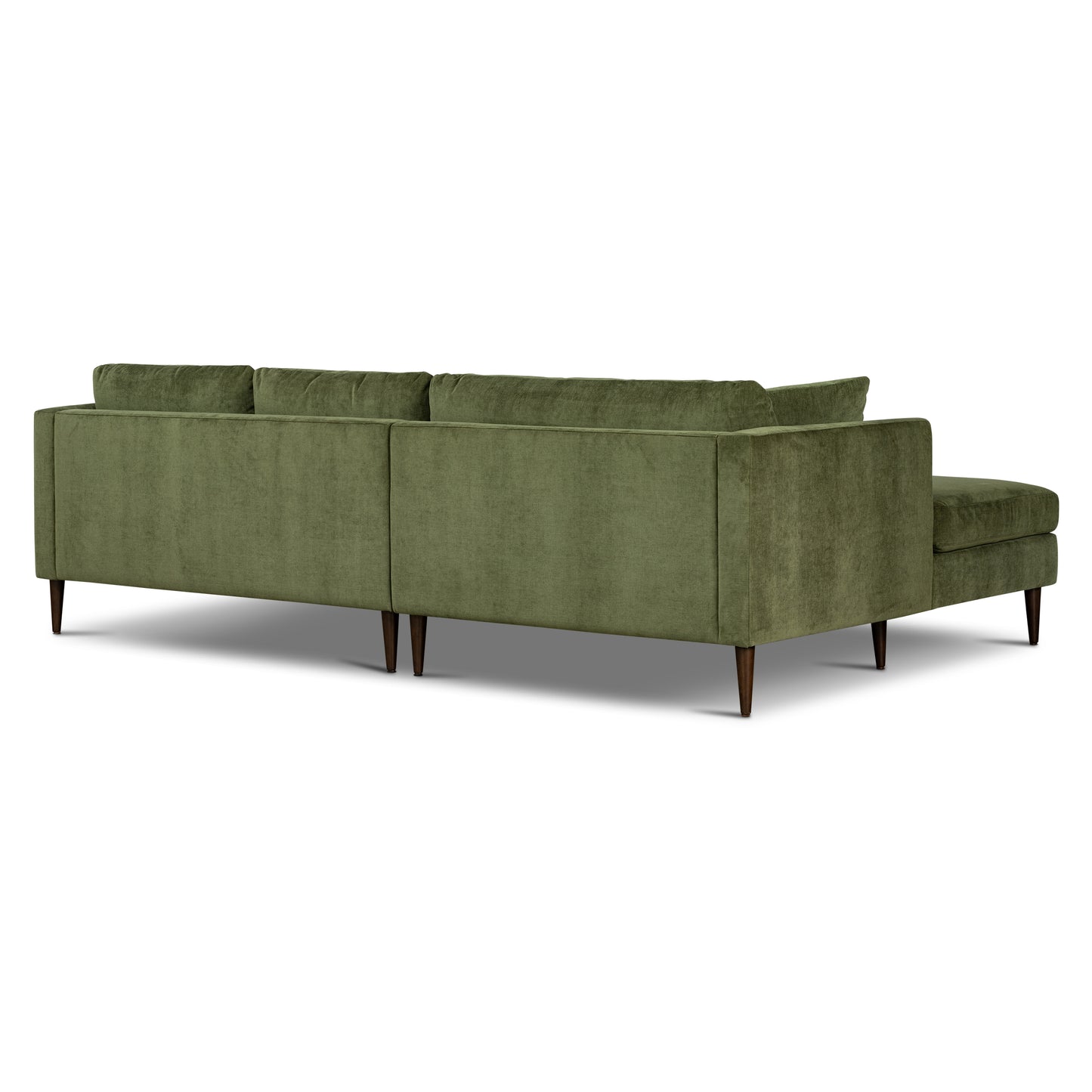 Lucerne Left-Facing Sectional with Extra-Wide Chaise | Distressed Green