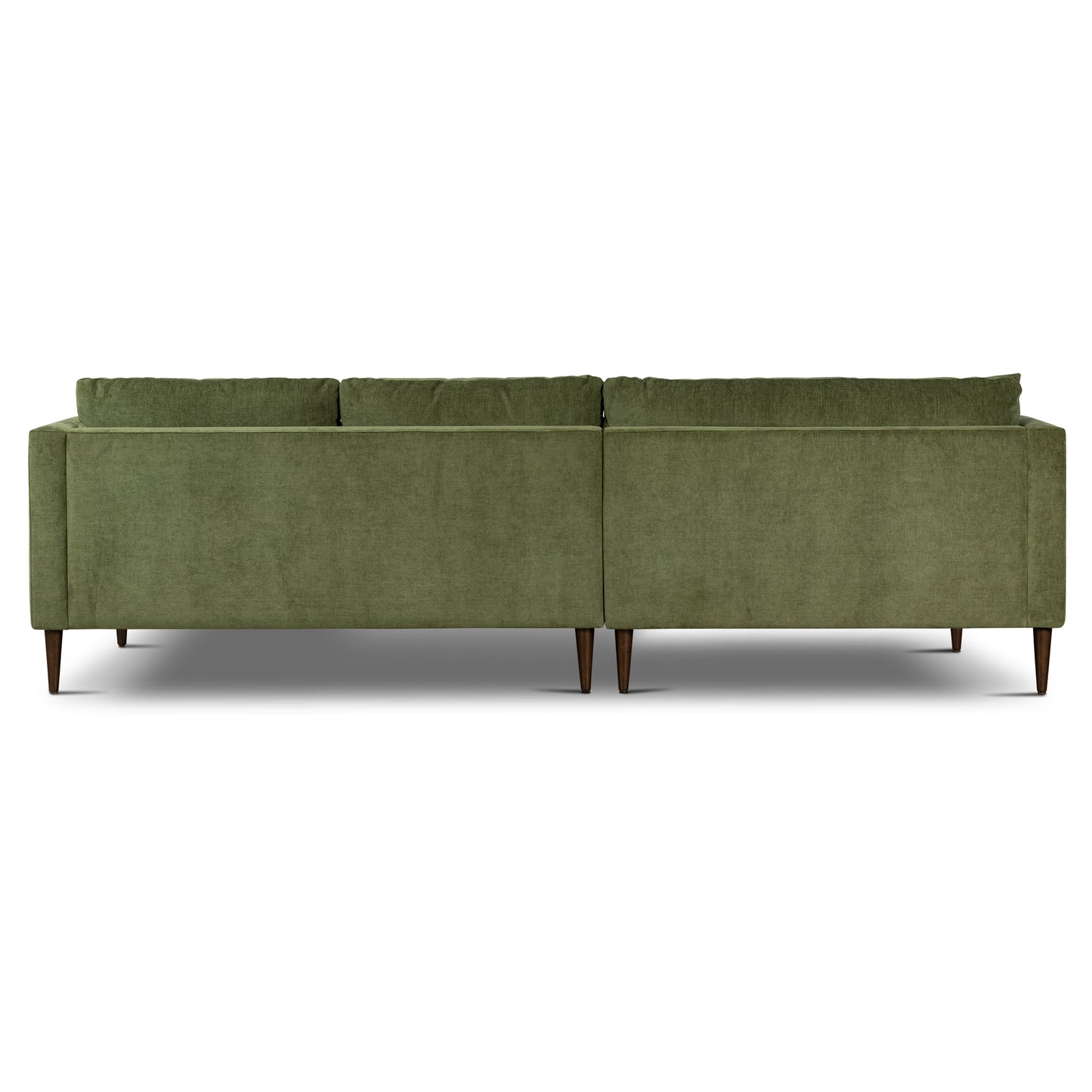 Lucerne Left-Facing Sectional with Extra-Wide Chaise | Distressed Green