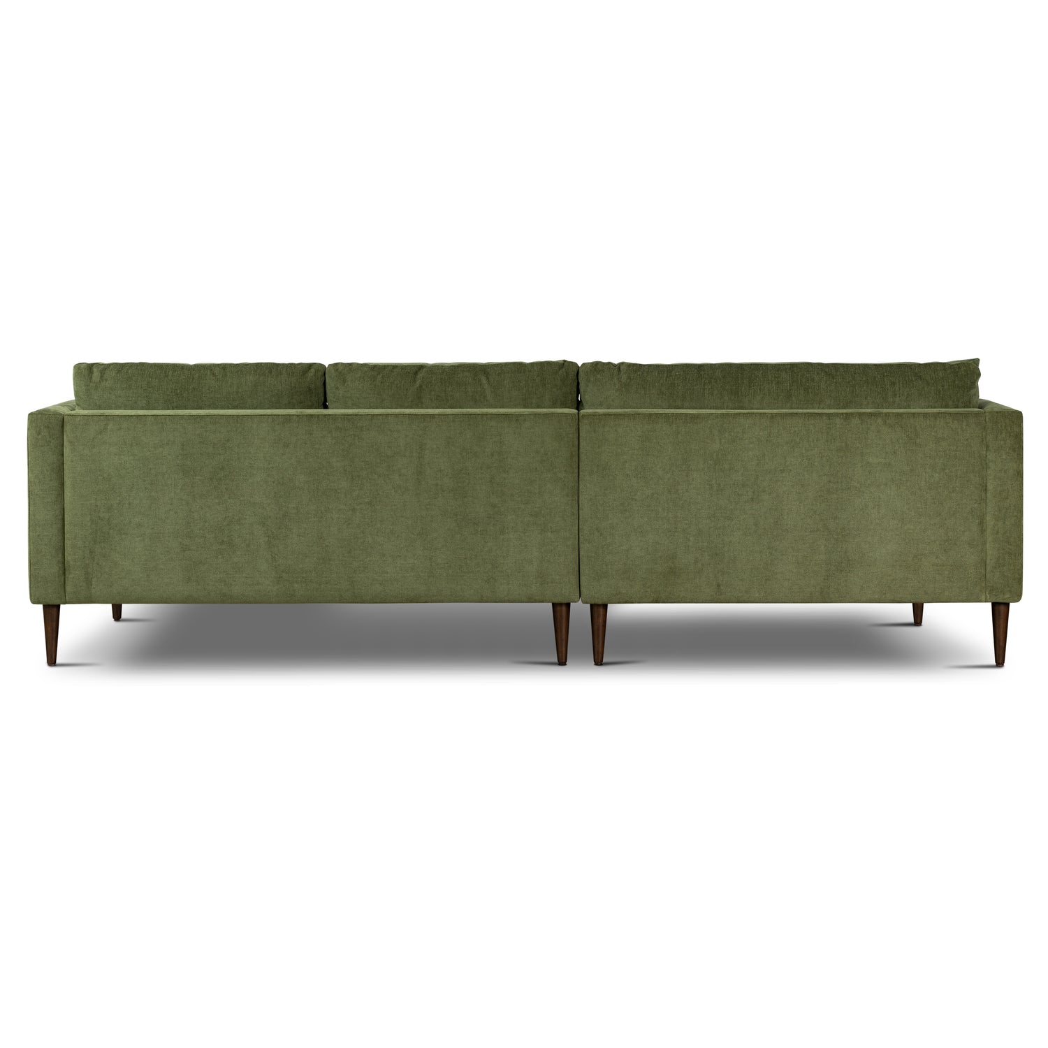 Lucerne Left-Facing Sectional with Extra-Wide Chaise | Distressed Green 