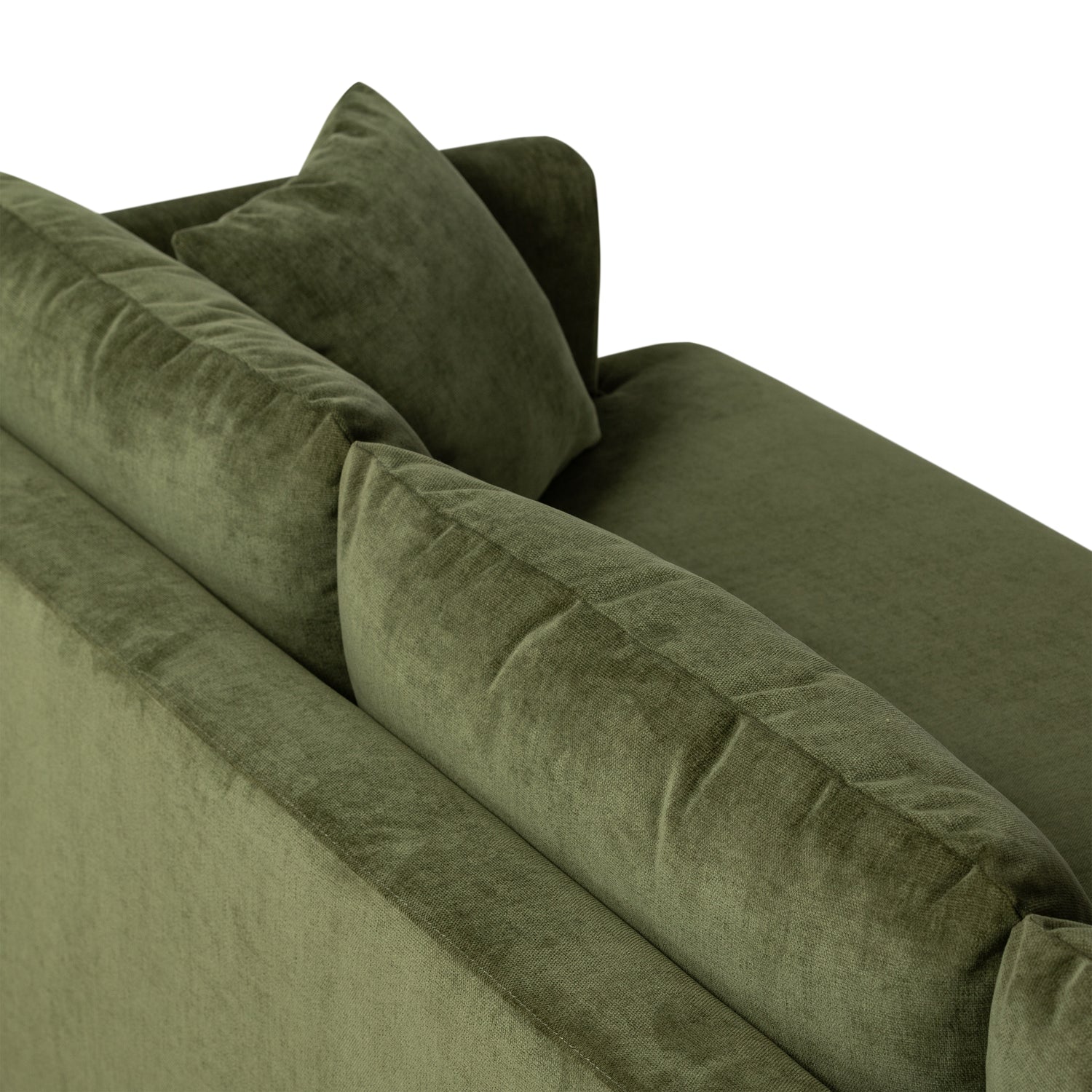Lucerne Left-Facing Sectional with Extra-Wide Chaise | Distressed Green 