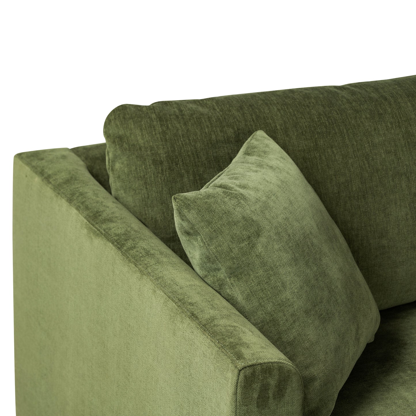 Lucerne Left-Facing Sectional with Extra-Wide Chaise | Distressed Green