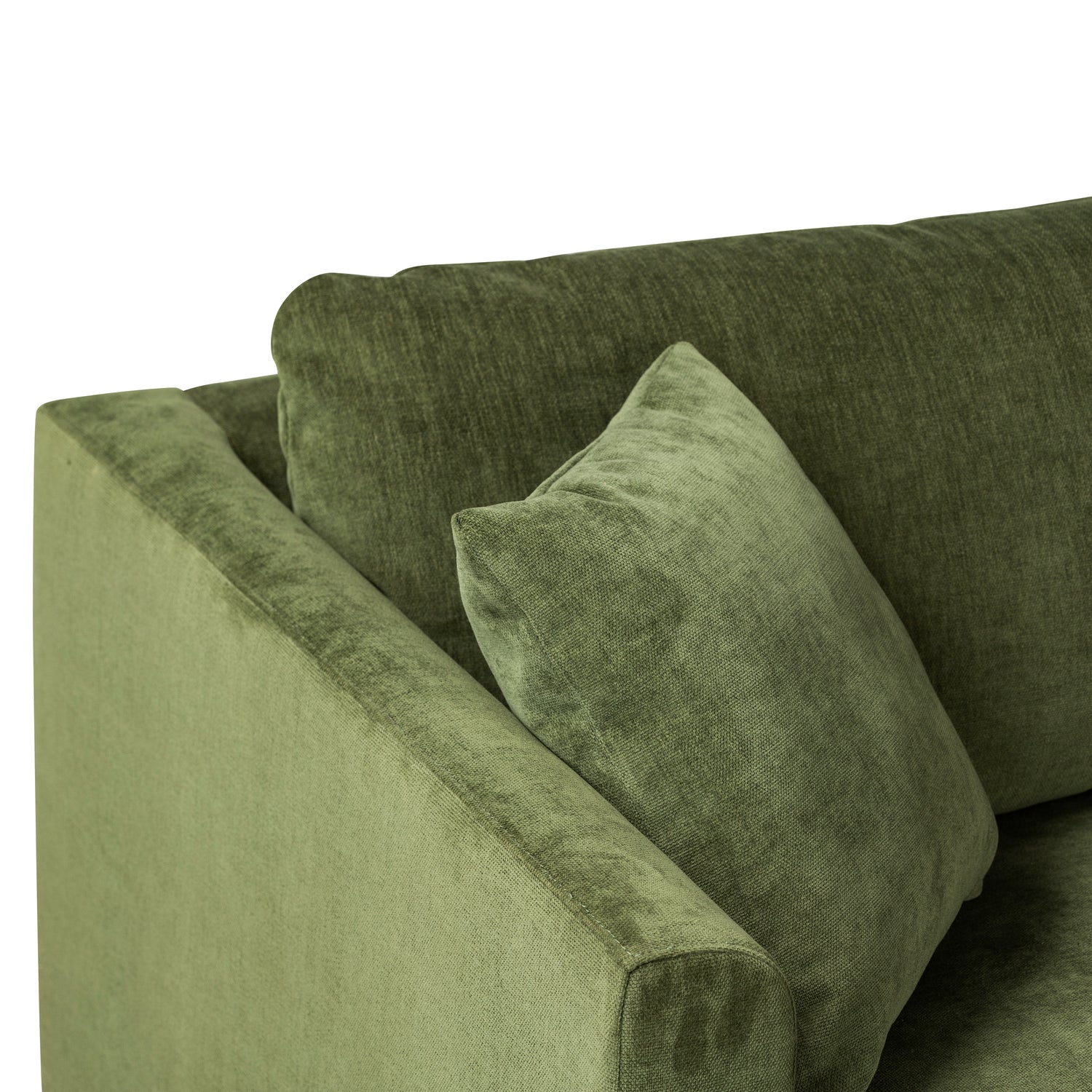 Lucerne Left-Facing Sectional with Extra-Wide Chaise | Distressed Green 