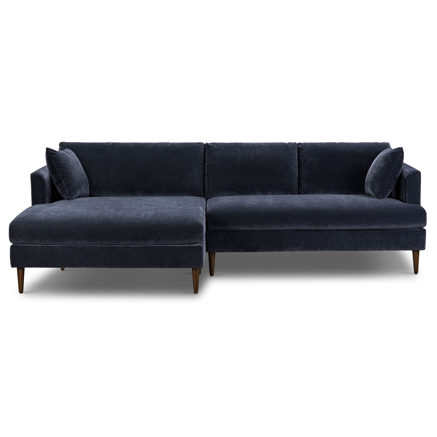 Lucerne Left-Facing Sectional with Extra-Wide Chaise | Mystic Blue