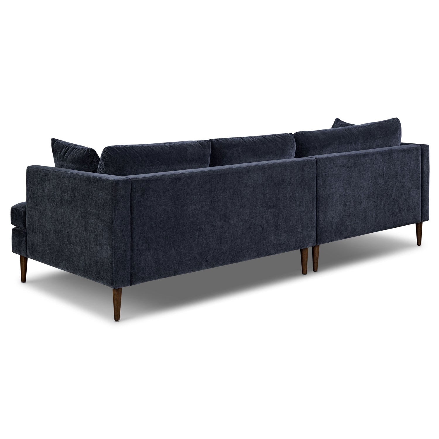 Lucerne Left-Facing Sectional with Extra-Wide Chaise | Mystic Blue 