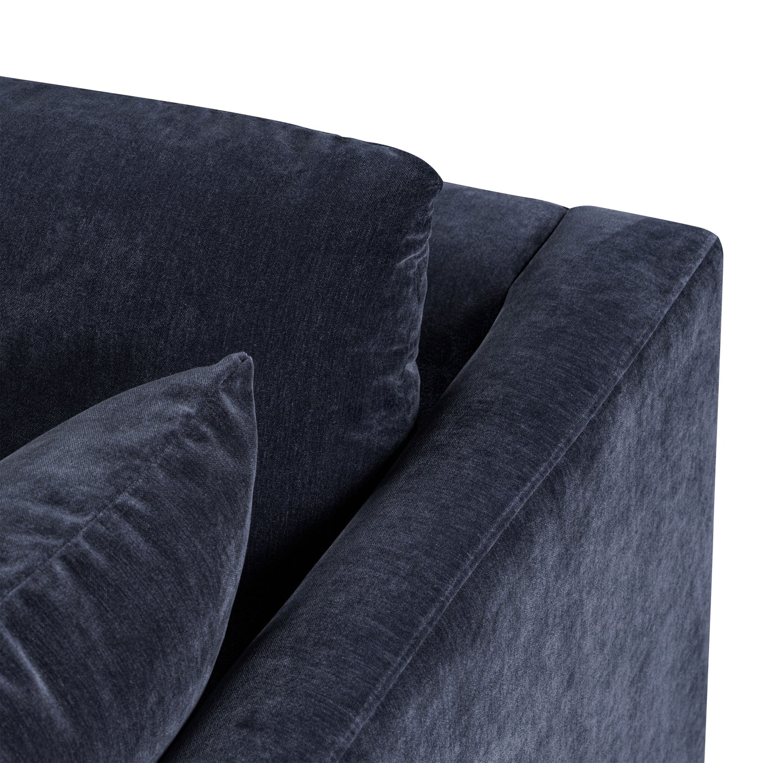Lucerne Left-Facing Sectional with Extra-Wide Chaise | Mystic Blue 