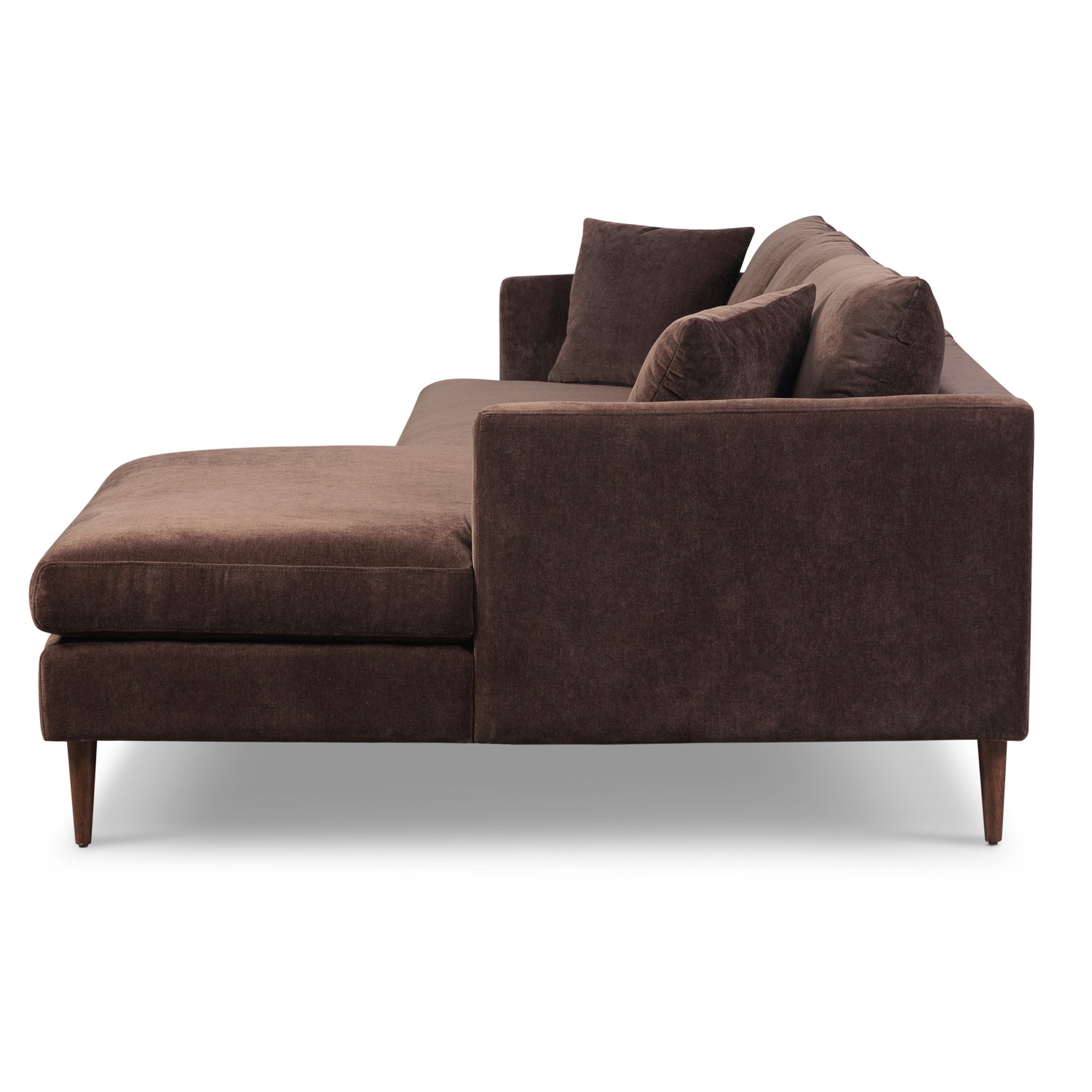 Lucerne Right-Facing Sectional with Extra-Wide Chaise | Sable Brown 