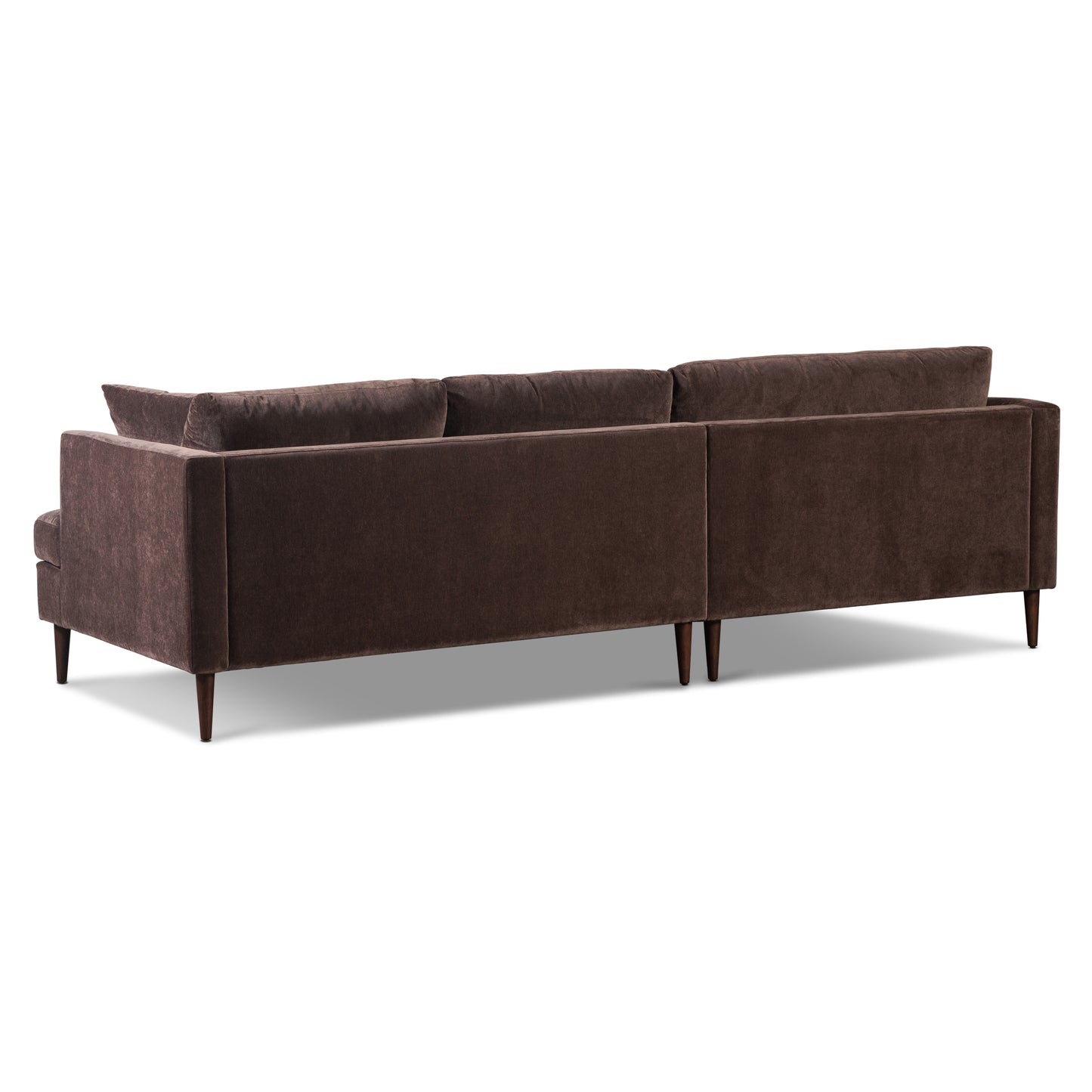 Lucerne Left-Facing Sectional with Extra-Wide Chaise | Sable Brown