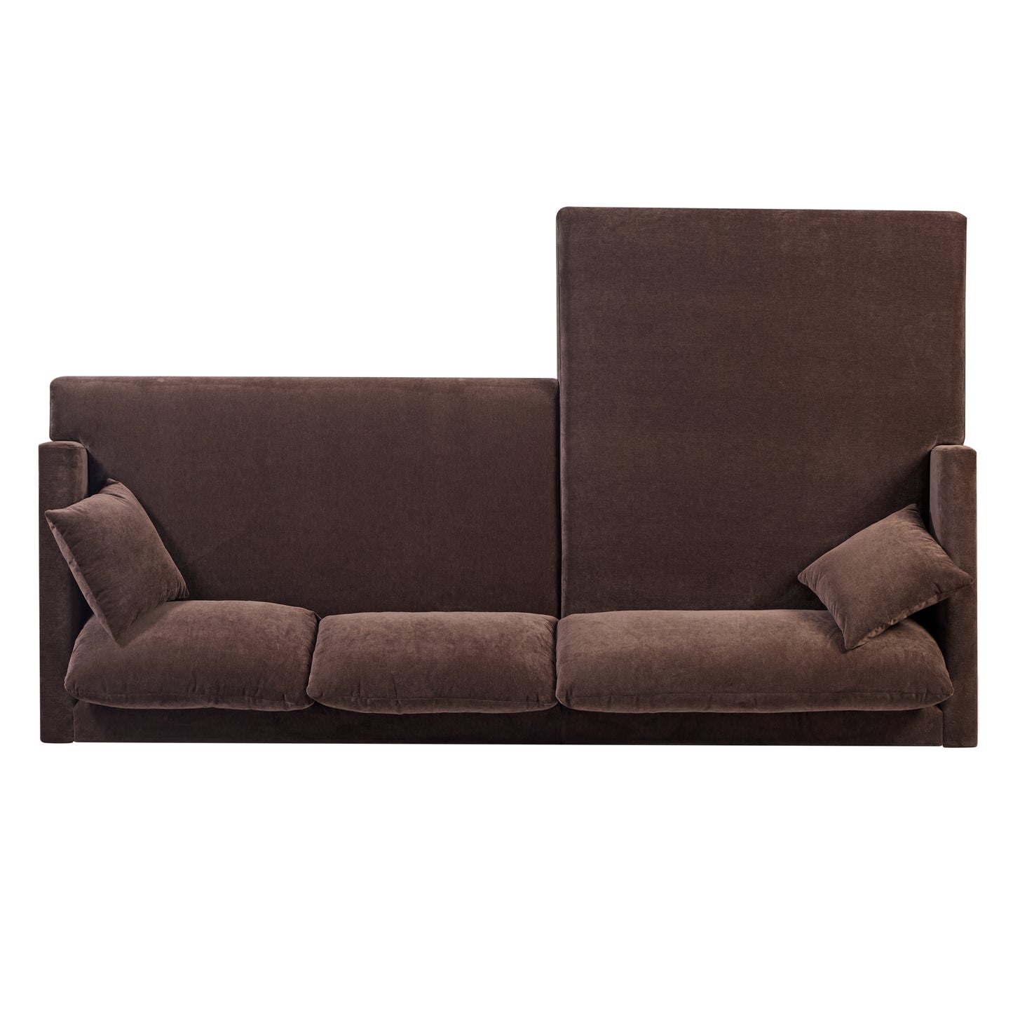 Lucerne Left-Facing Sectional with Extra-Wide Chaise | Sable Brown