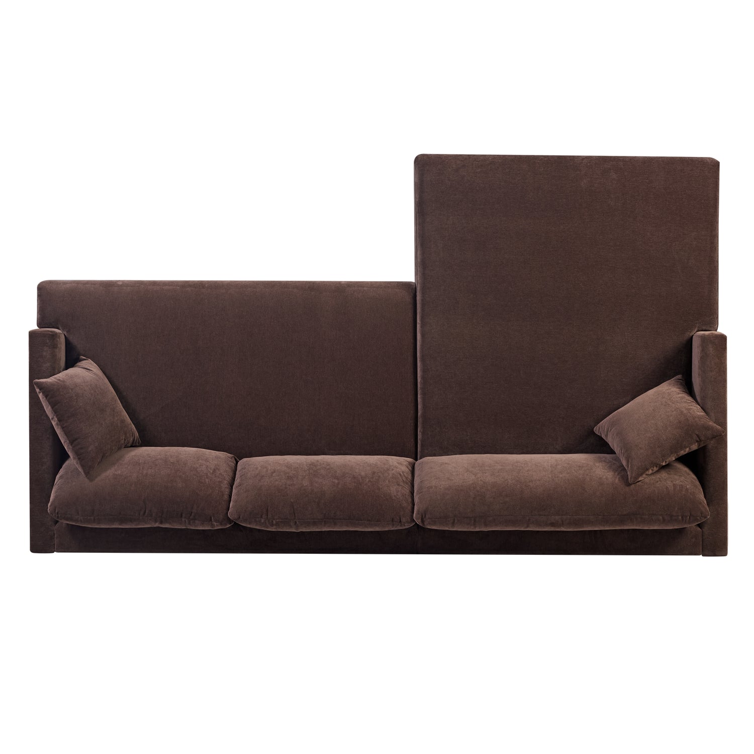 Lucerne Left-Facing Sectional with Extra-Wide Chaise | Sable Brown 