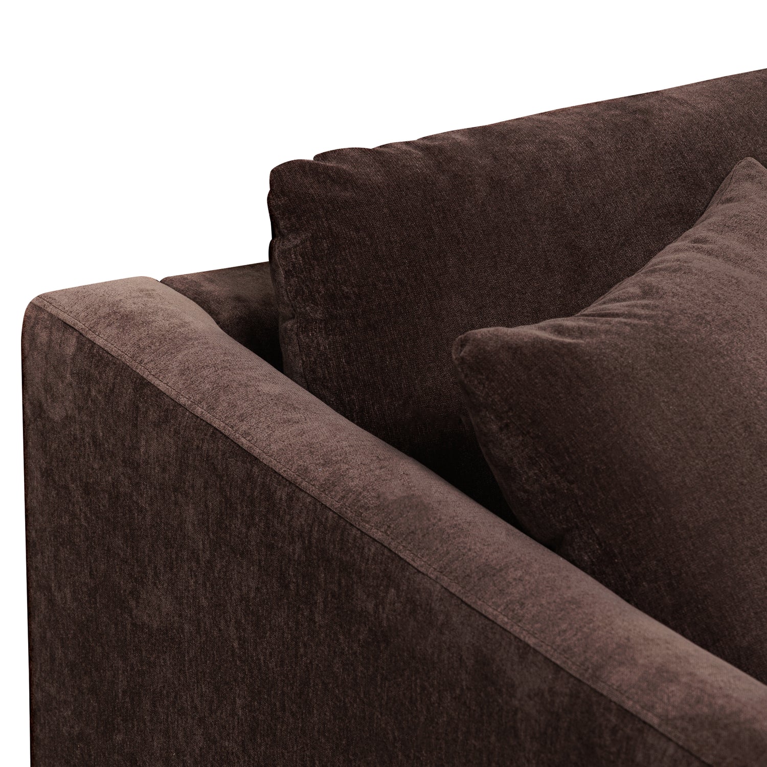 Lucerne Left-Facing Sectional with Extra-Wide Chaise | Sable Brown 