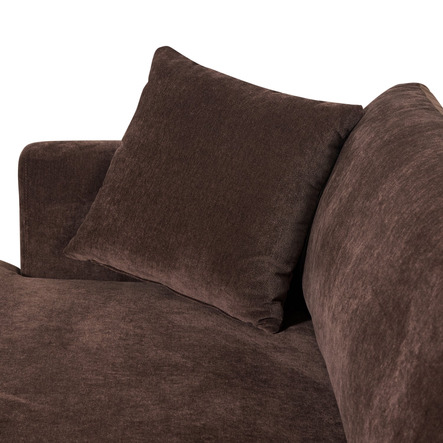 Lucerne Left-Facing Sectional with Extra-Wide Chaise | Sable Brown 