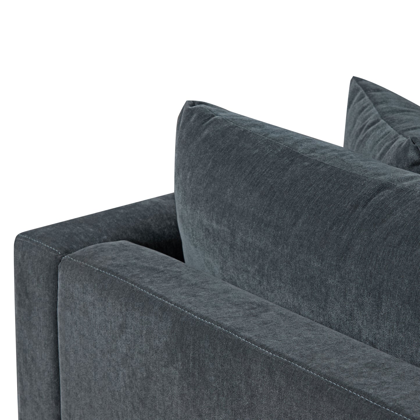 Lucerne Right-Facing Sectional with Extra-Wide Chaise | Boreal Blue