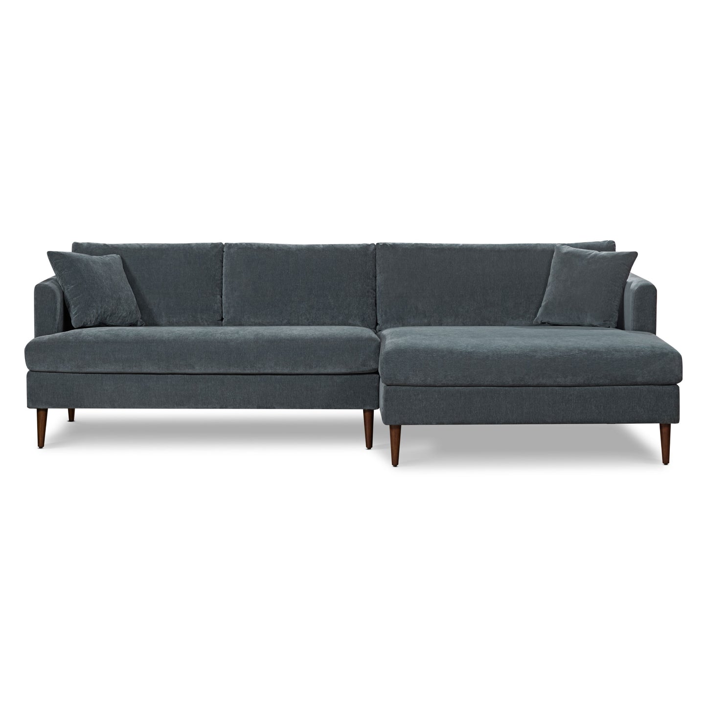 Lucerne Right-Facing Sectional with Extra-Wide Chaise | Boreal Blue