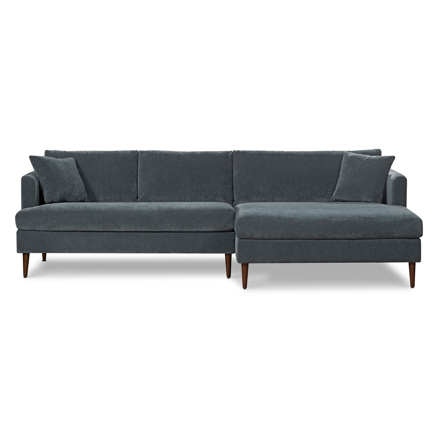 Lucerne Right-Facing Sectional with Extra-Wide Chaise | Boreal Blue 
