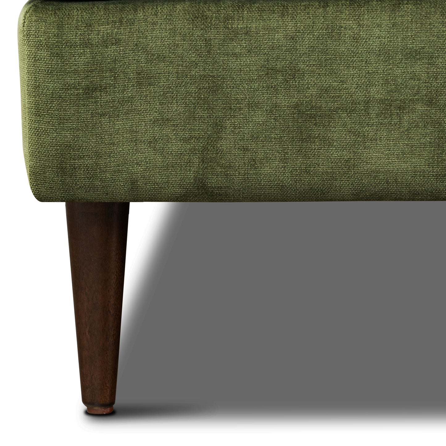 Lucerne Right-Facing Sectional with Extra-Wide Chaise | Distressed Green