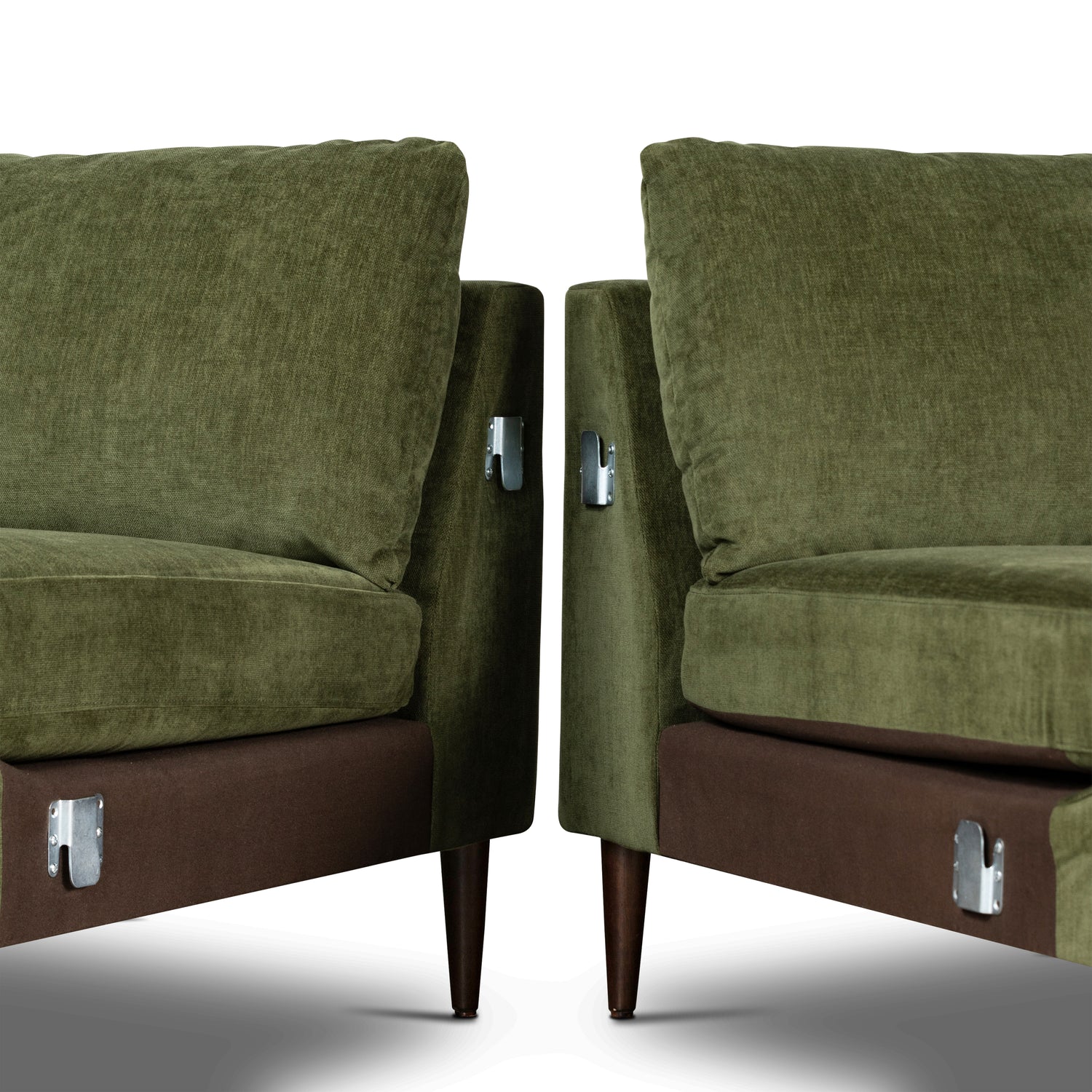 Lucerne Right-Facing Sectional with Extra-Wide Chaise | Distressed Green 