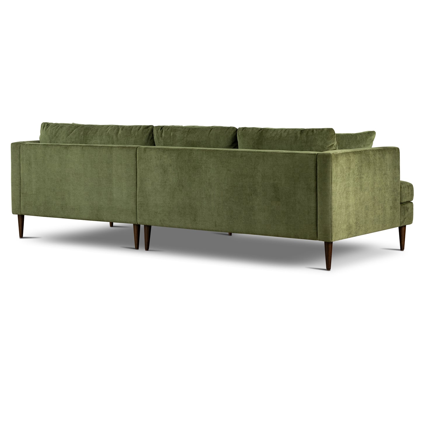 Lucerne Right-Facing Sectional with Extra-Wide Chaise | Distressed Green