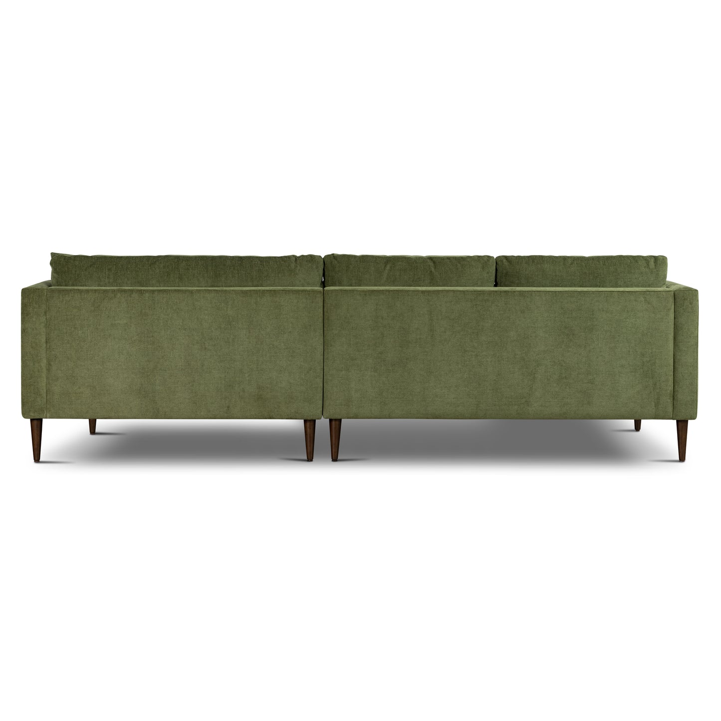Lucerne Right-Facing Sectional with Extra-Wide Chaise | Distressed Green