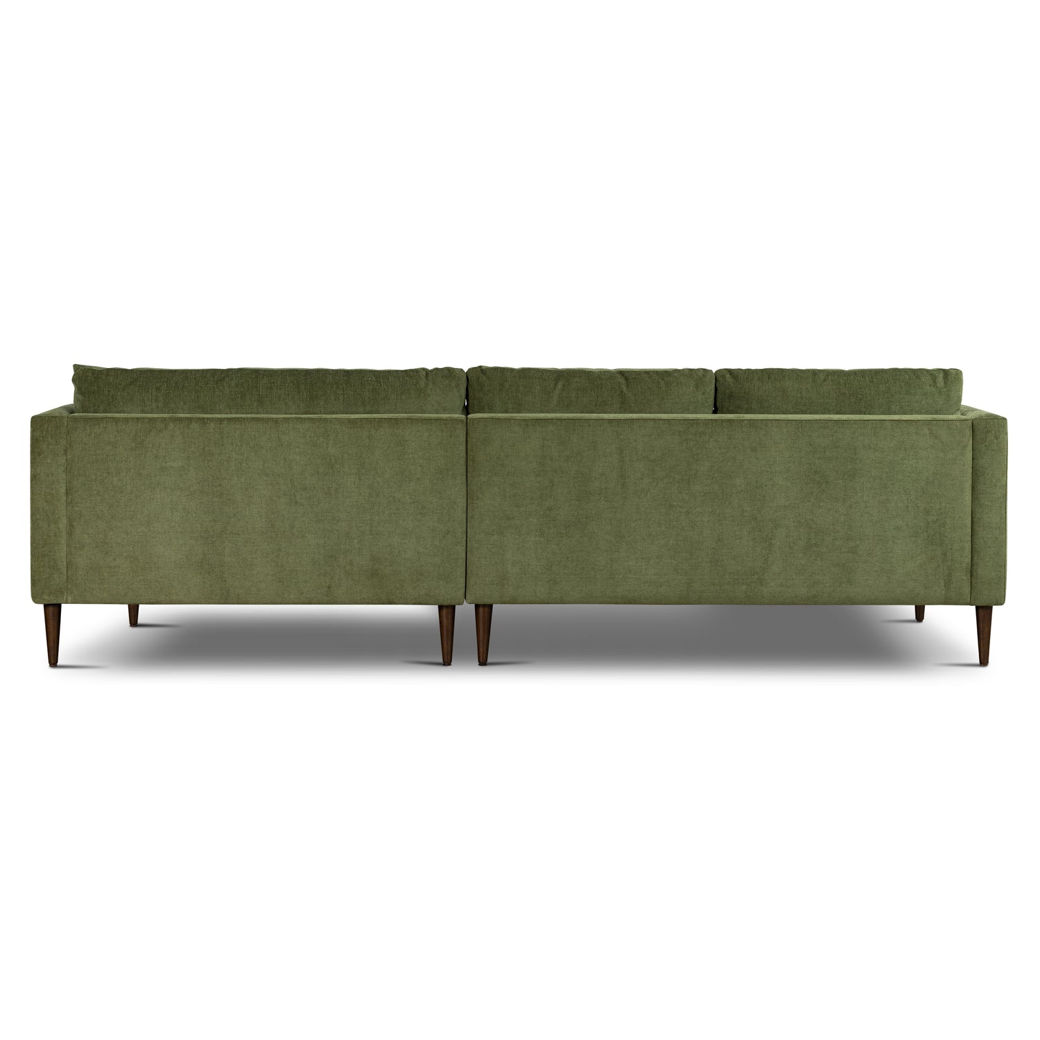 Lucerne Right-Facing Sectional with Extra-Wide Chaise | Distressed Green 