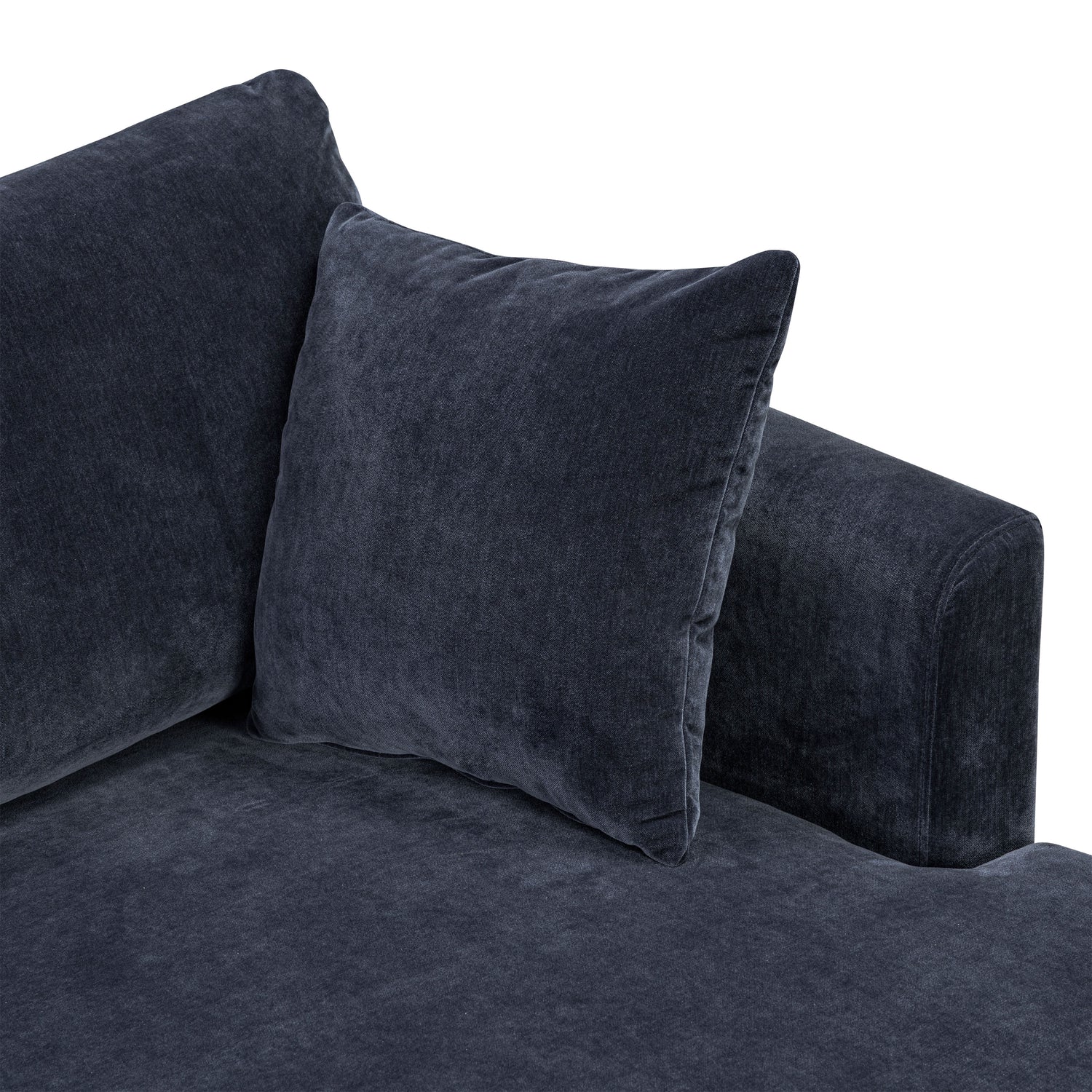 Lucerne Right-Facing Sectional with Extra-Wide Chaise | Mystic Blue 