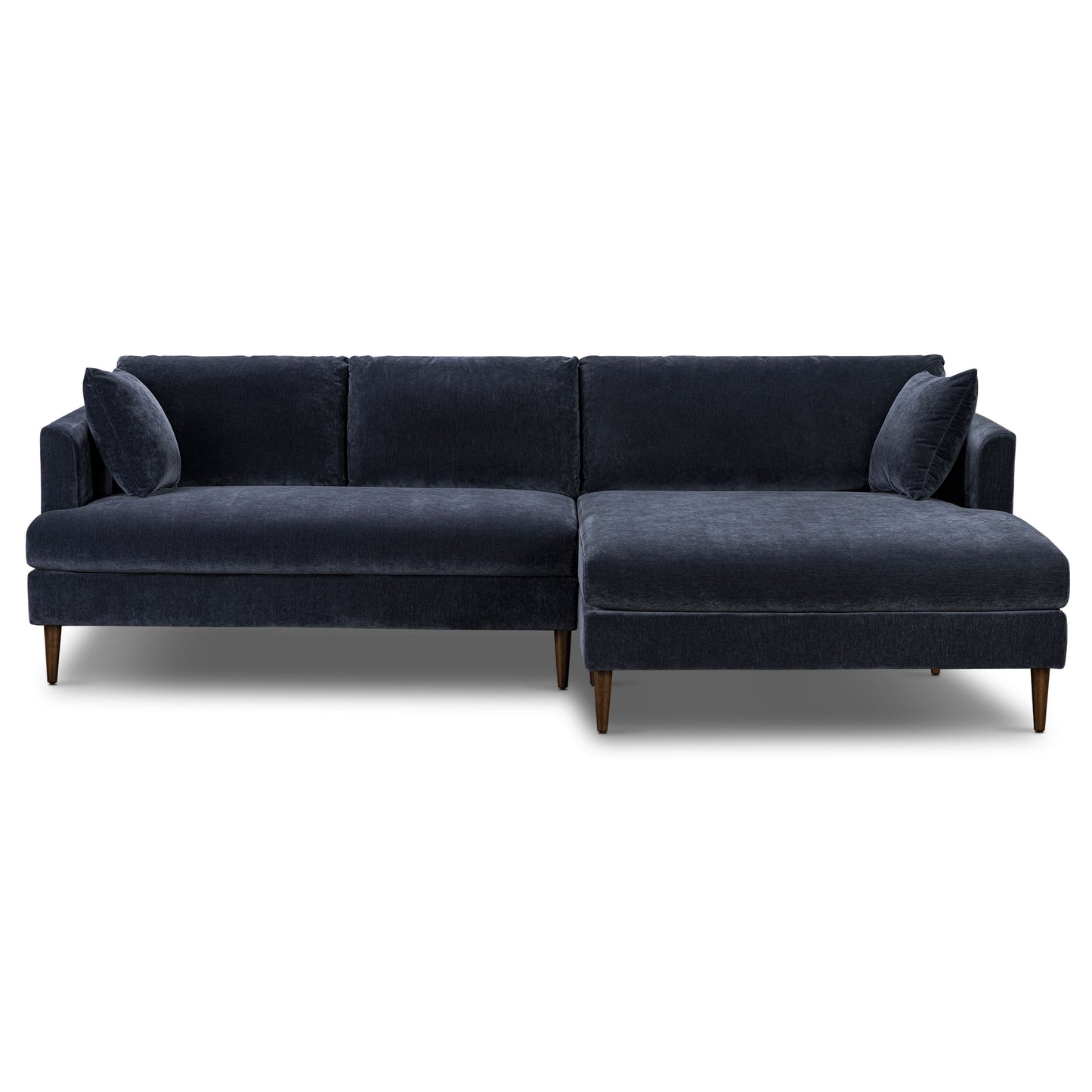 Lucerne Right-Facing Sectional with Extra-Wide Chaise | Mystic Blue