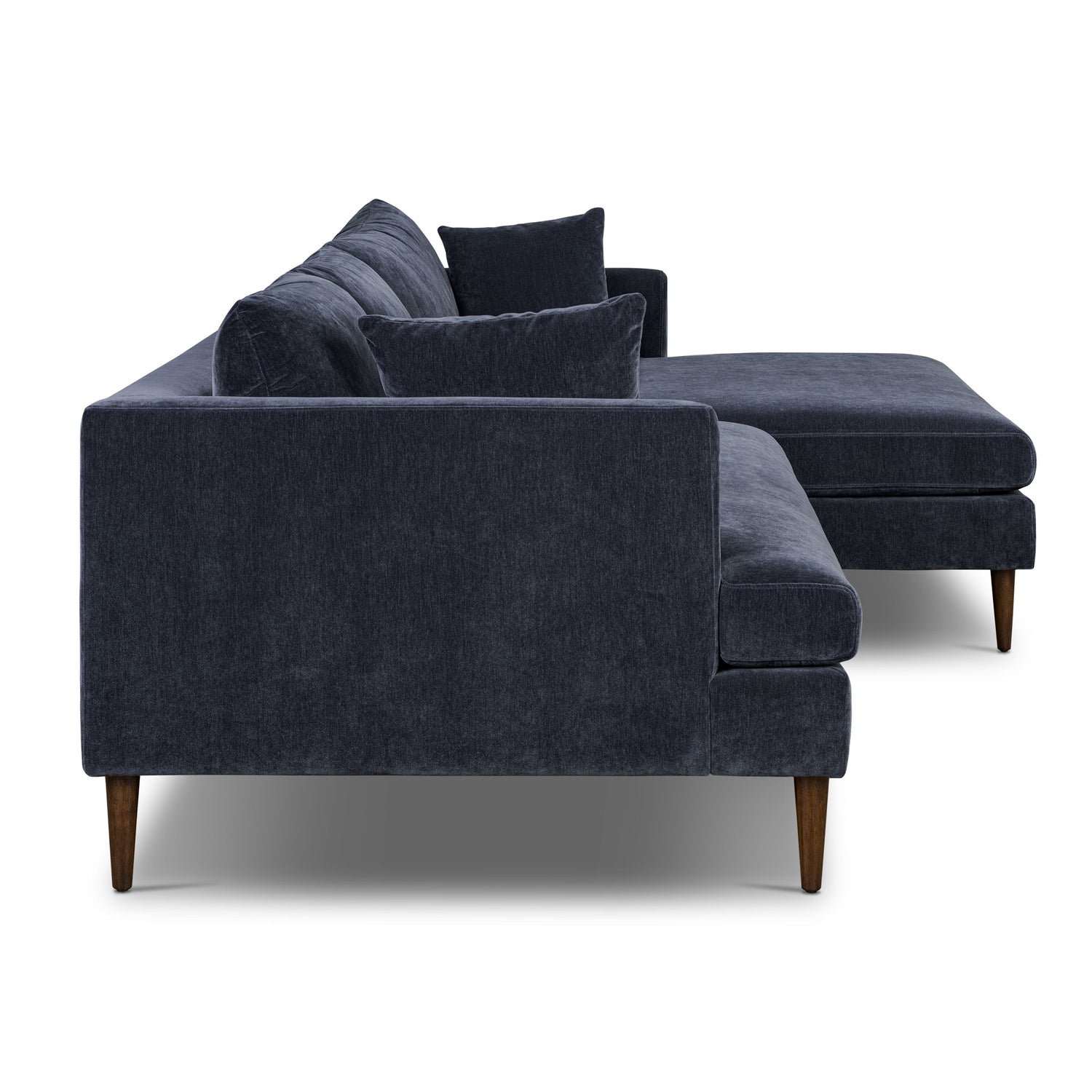 Lucerne Right-Facing Sectional with Extra-Wide Chaise | Mystic Blue 