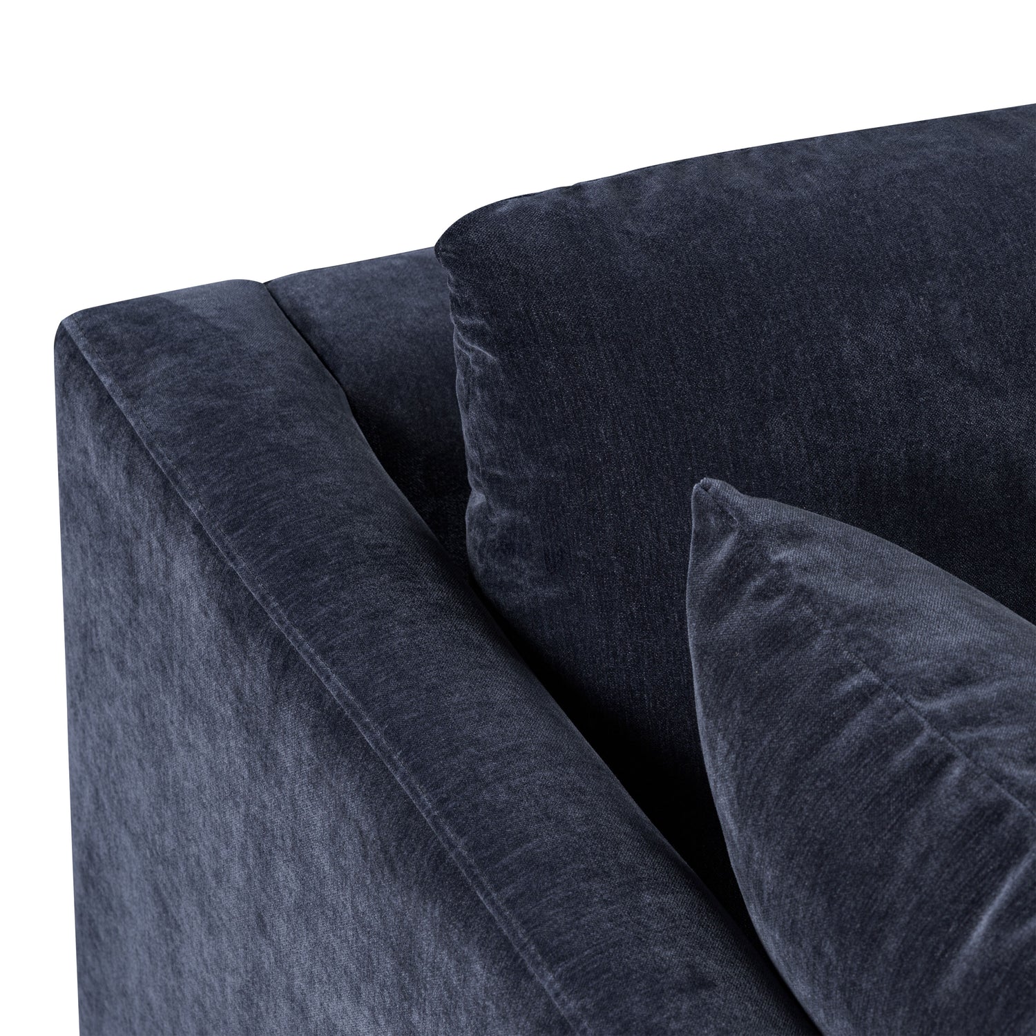 Lucerne Right-Facing Sectional with Extra-Wide Chaise | Mystic Blue 