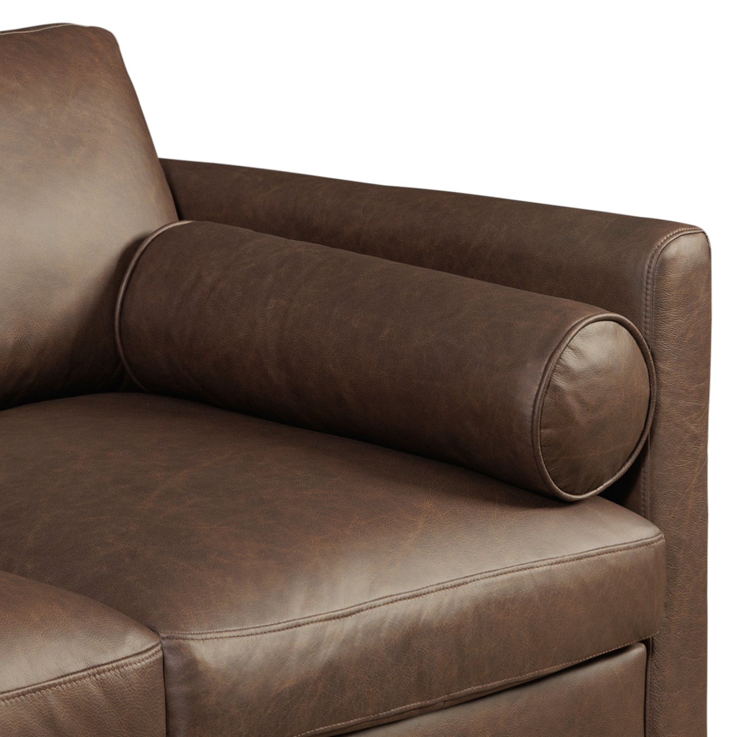 Toscano 89" Leather Sofa | Bridle Brown