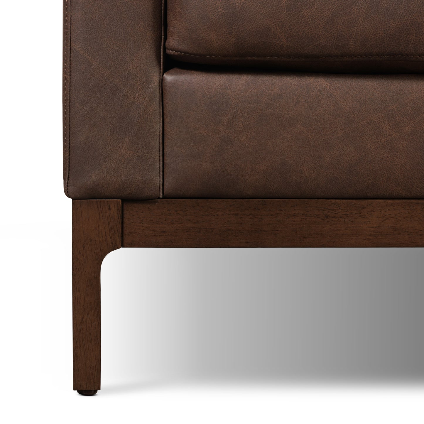 Toscano 89" Leather Sofa | Bridle Brown