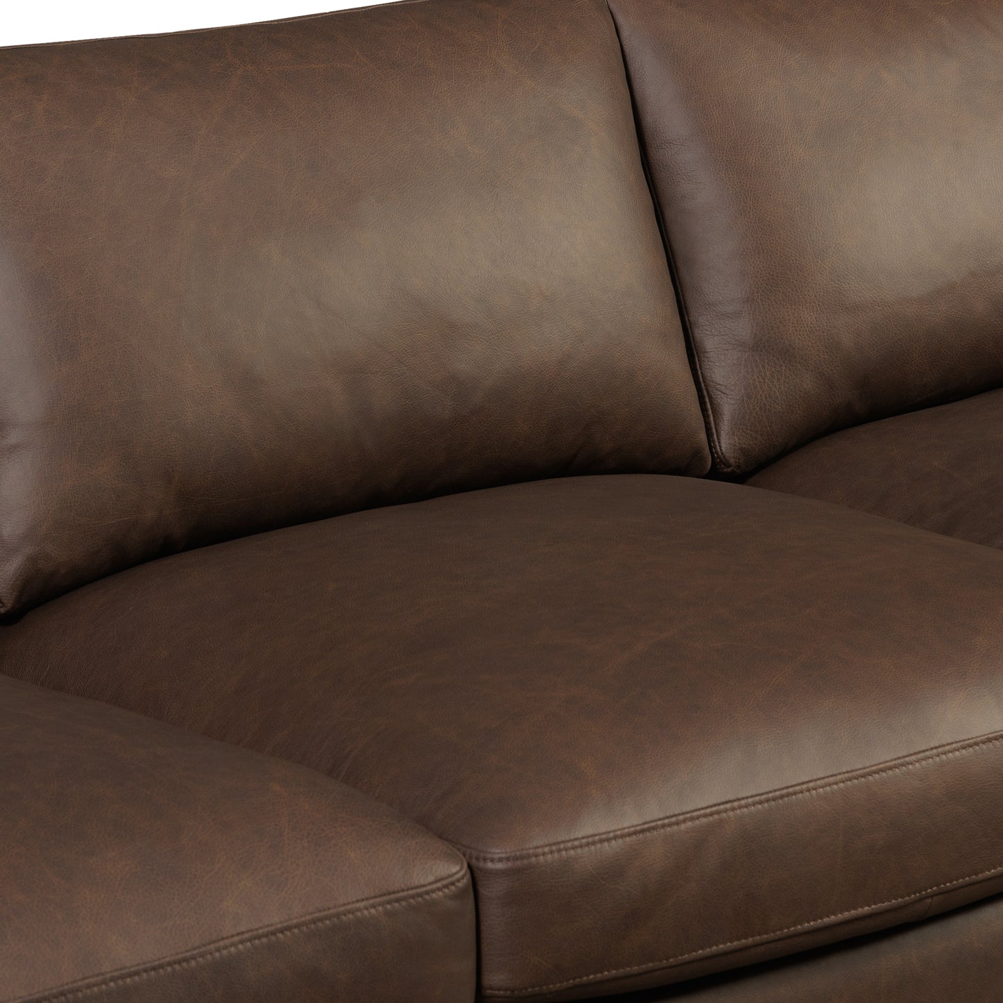 Toscano 89" Leather Sofa | Bridle Brown