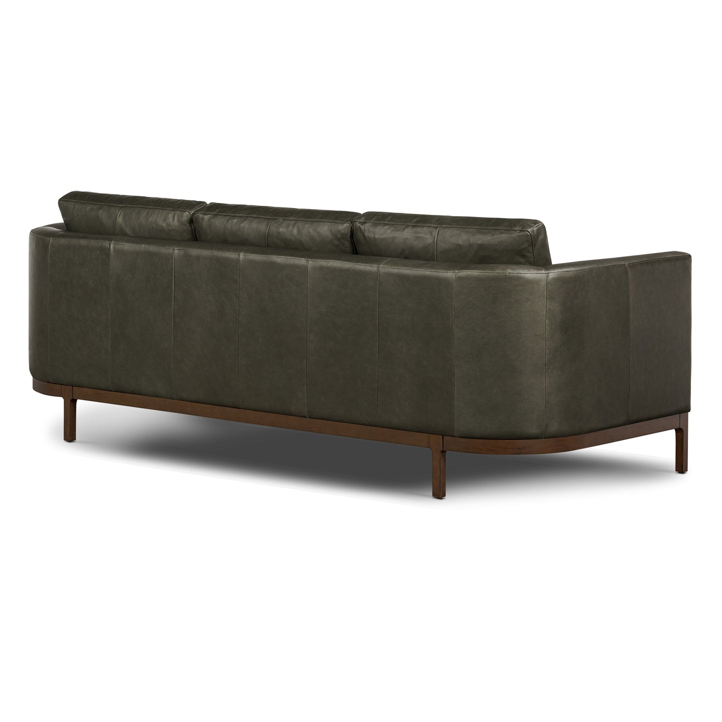 Toscano 89" Leather Sofa | Olivine Green