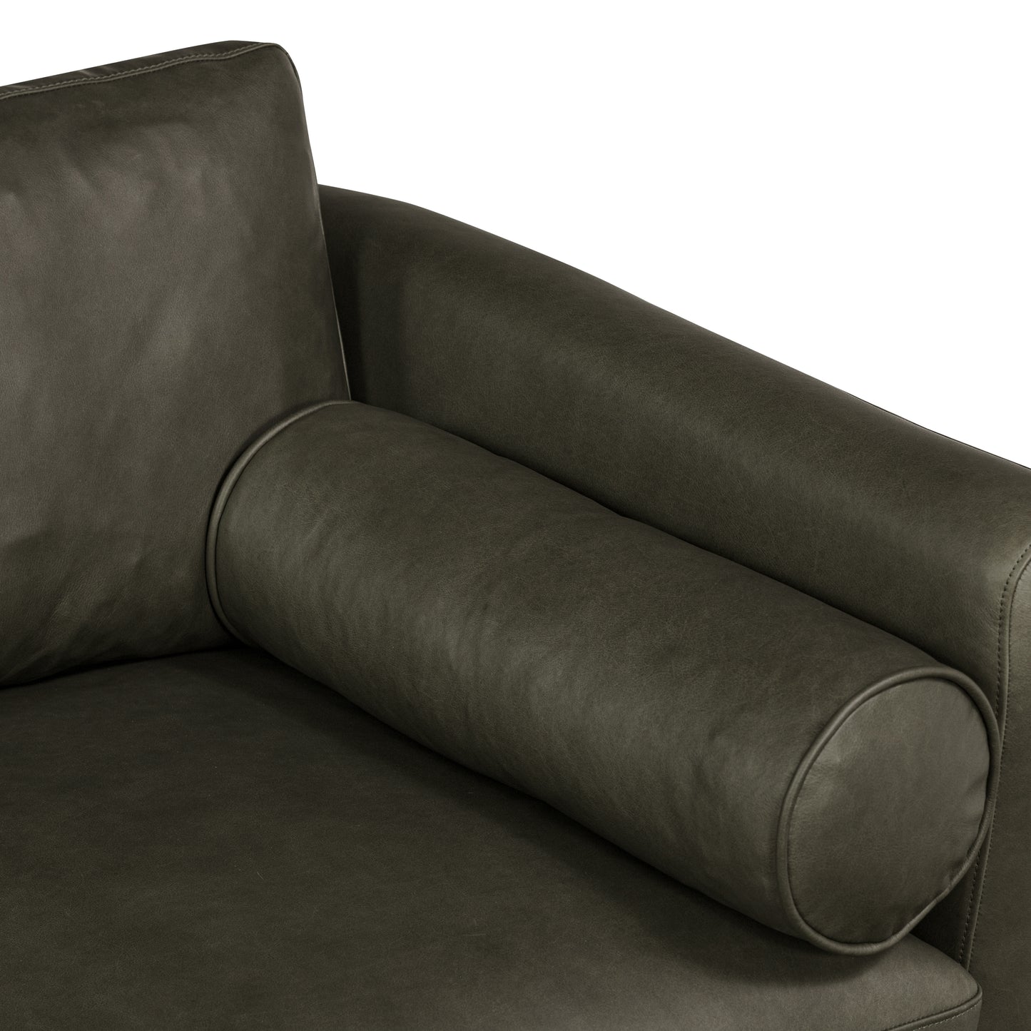 Toscano 89" Leather Sofa | Olivine Green