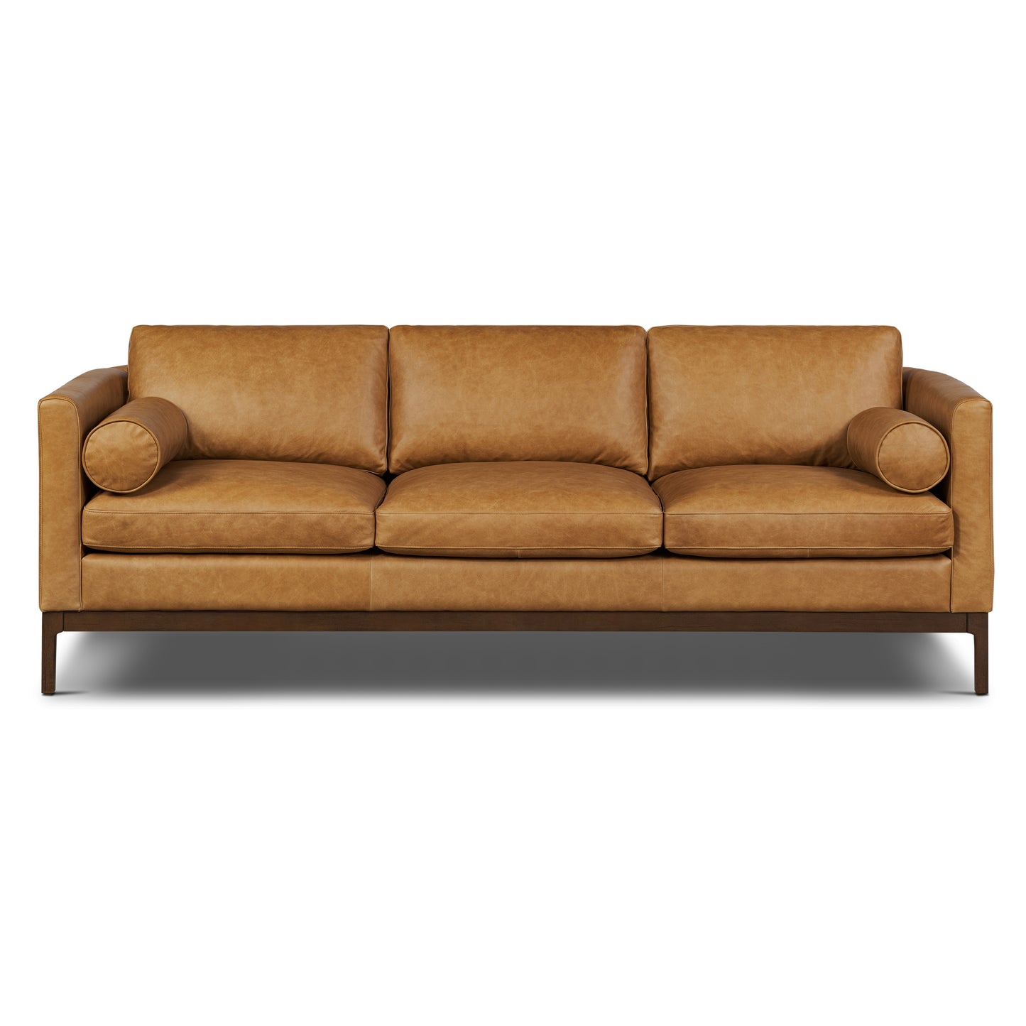 Toscano 89" Leather Sofa | Cognac Tan