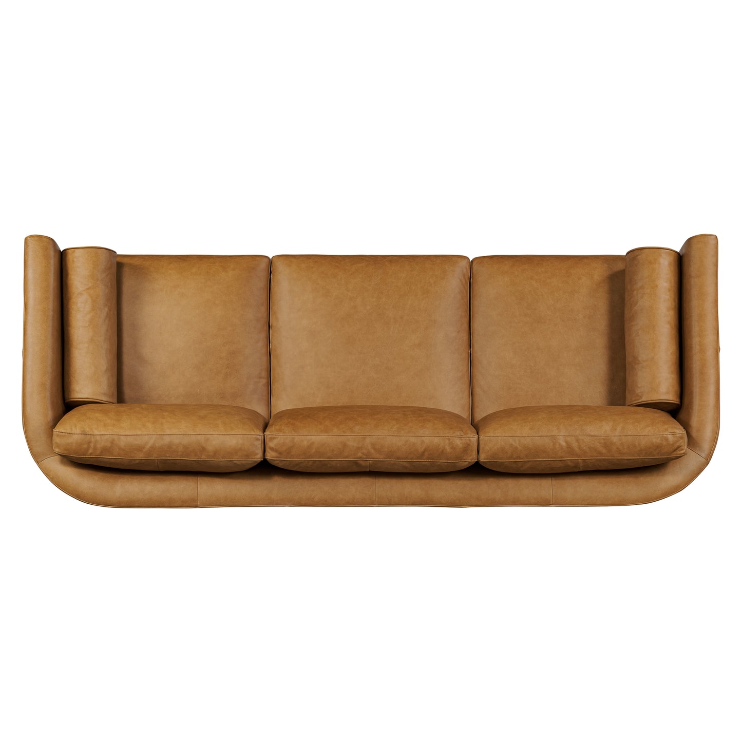Toscano 89" Leather Sofa | Cognac Tan