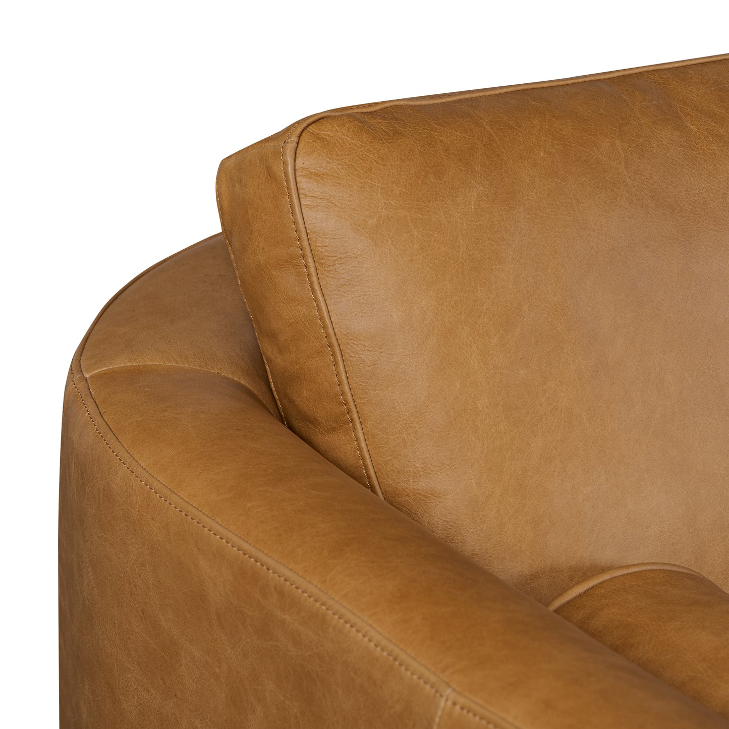Toscano 89" Leather Sofa | Cognac Tan