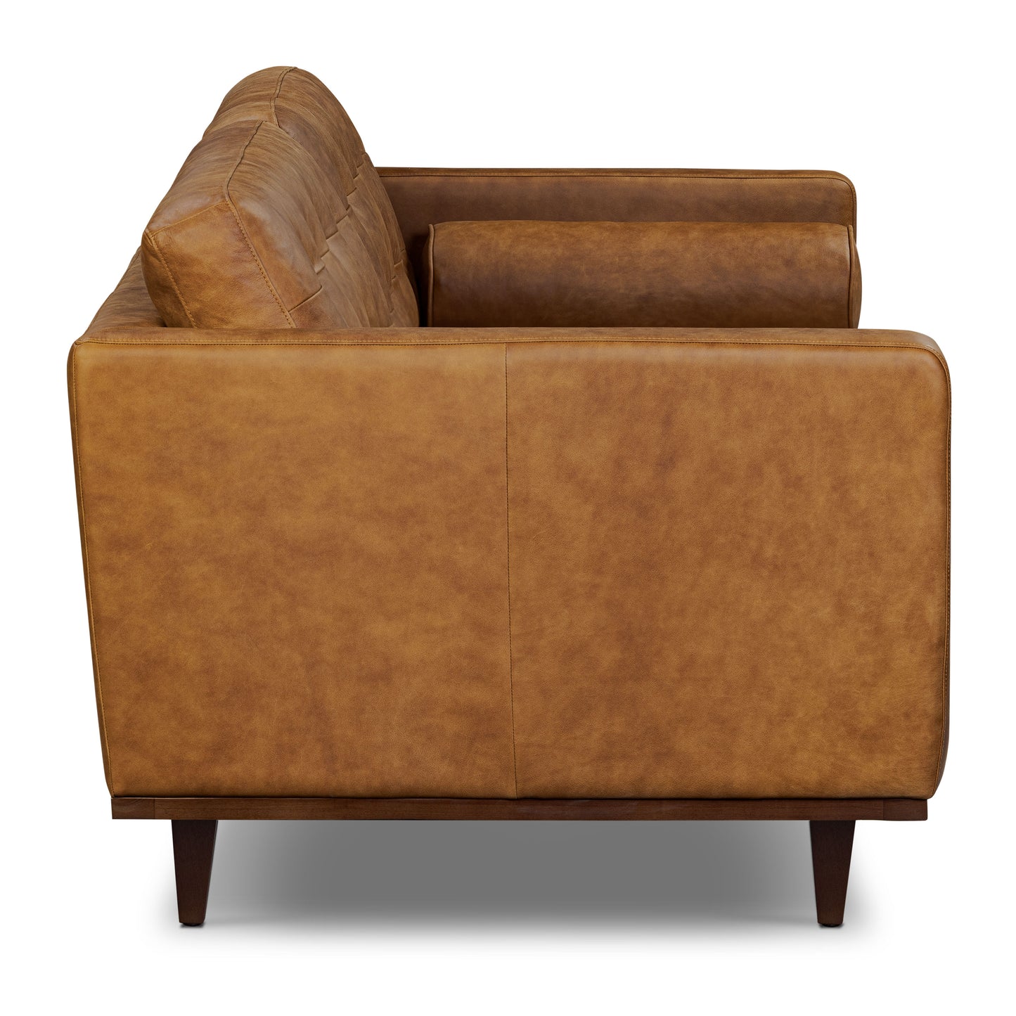 York 89" Leather Sofa | Russet Tan