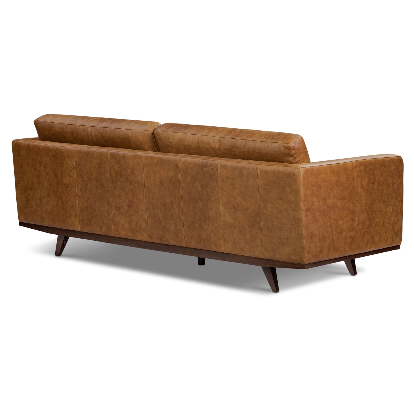 York 89" Leather Sofa | Russet Tan