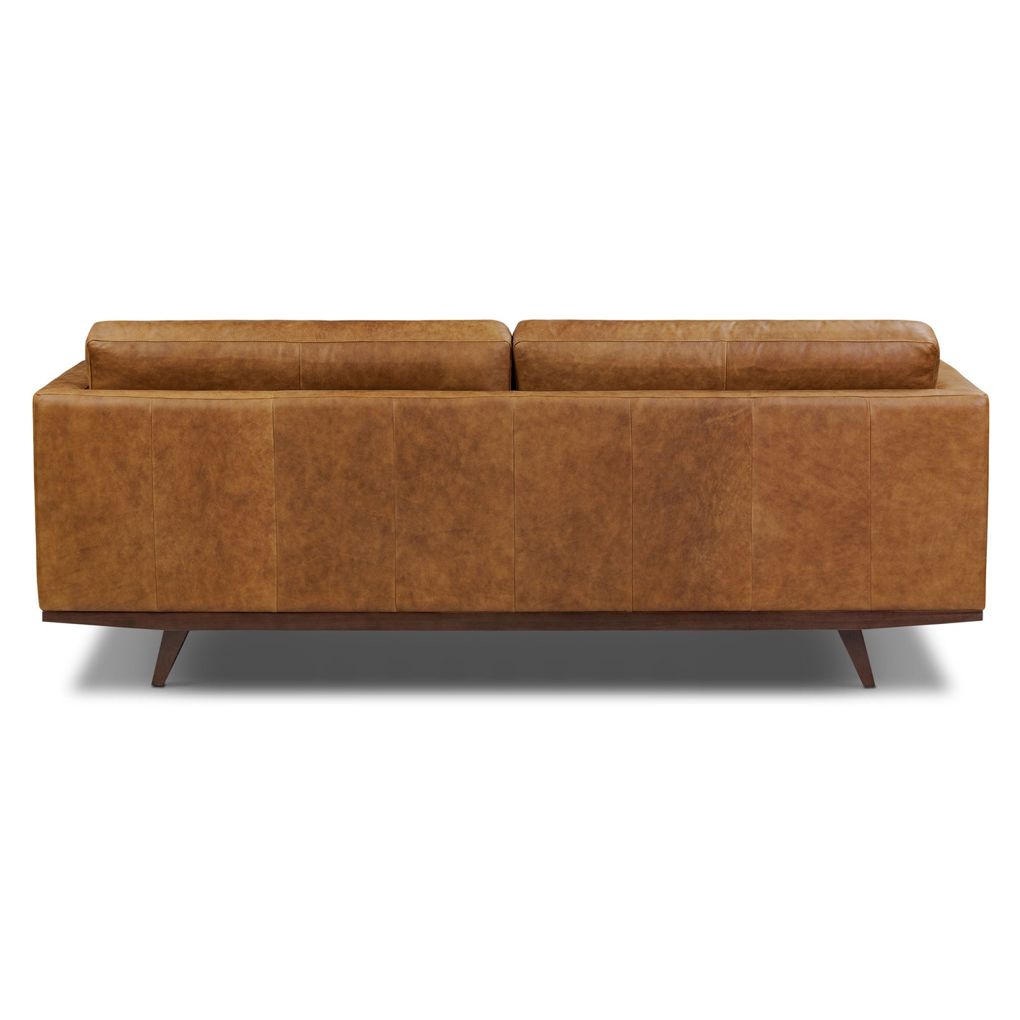 York 89" Leather Sofa | Russet Tan
