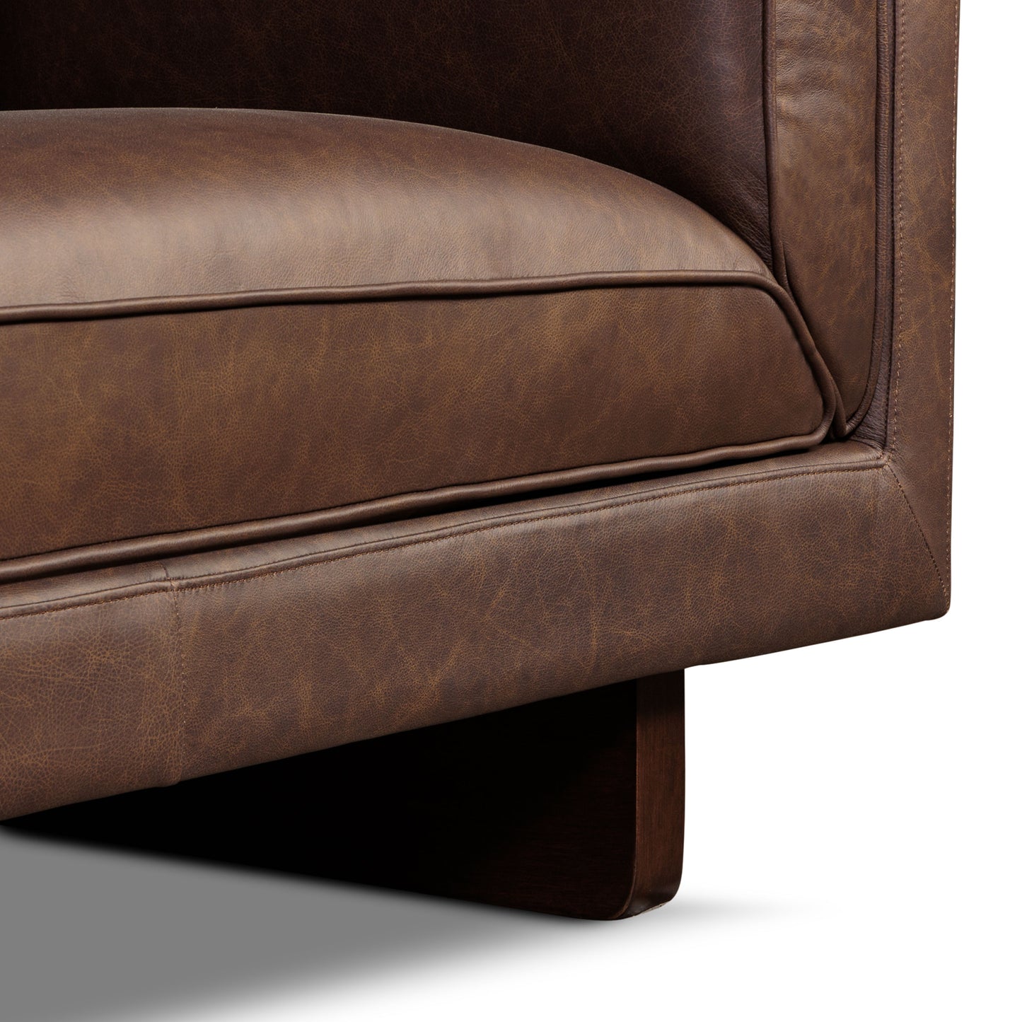 Salo 93" Leather Sofa | Bridle Brown