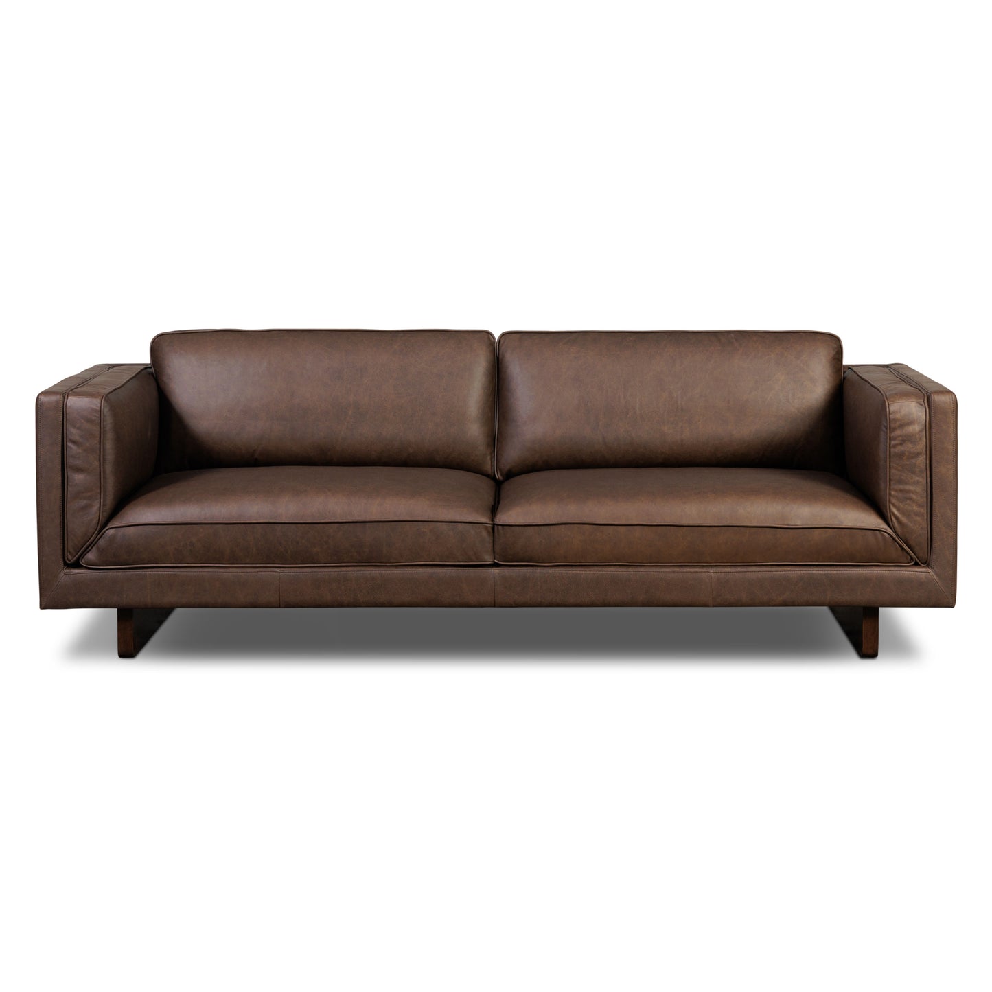 Salo 93" Leather Sofa | Bridle Brown