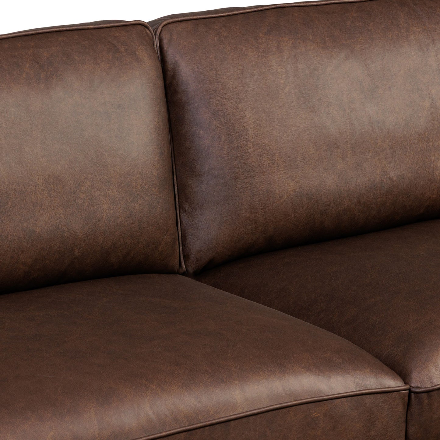 Salo 93" Leather Sofa | Bridle Brown
