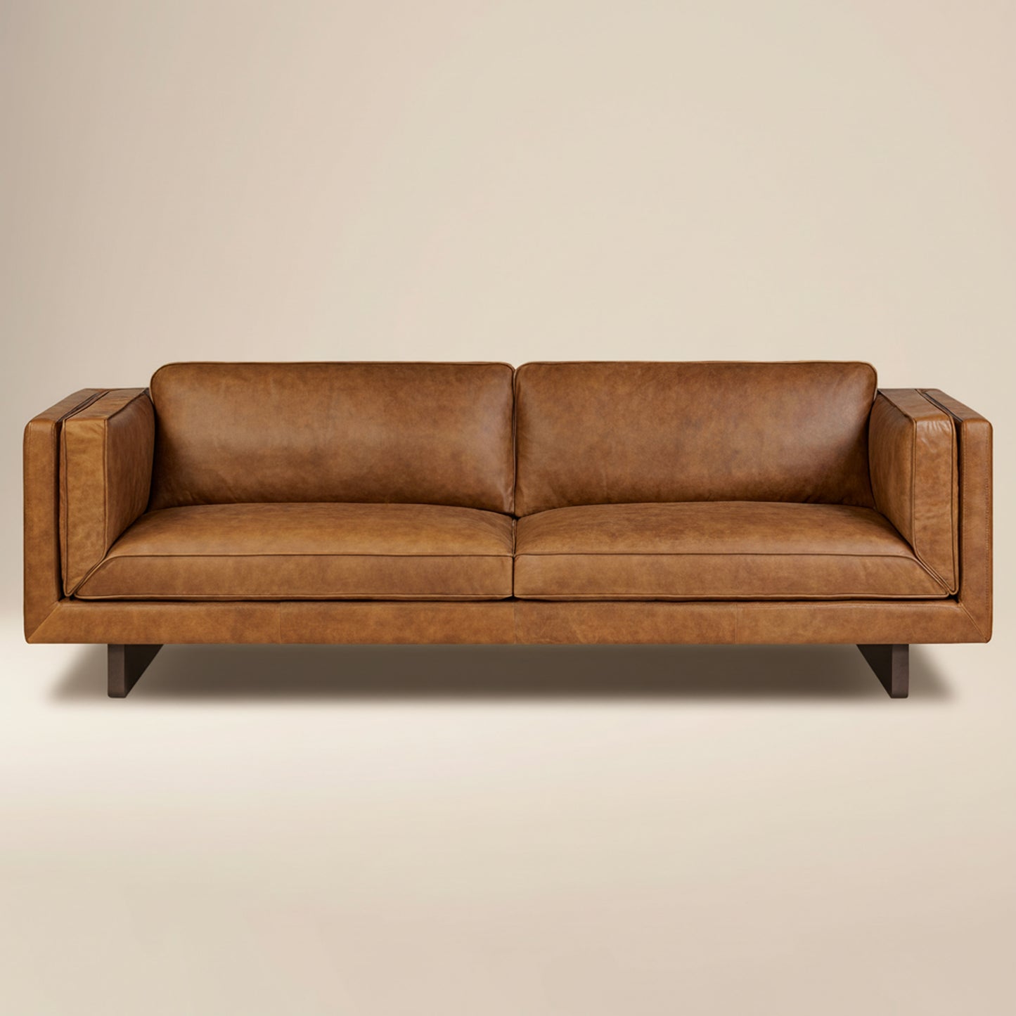 Salo 93" Leather Sofa | Russet Tan